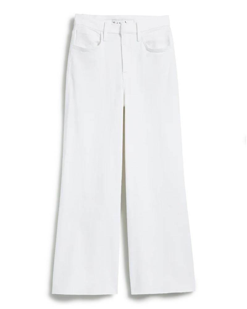 White jeans on a white background