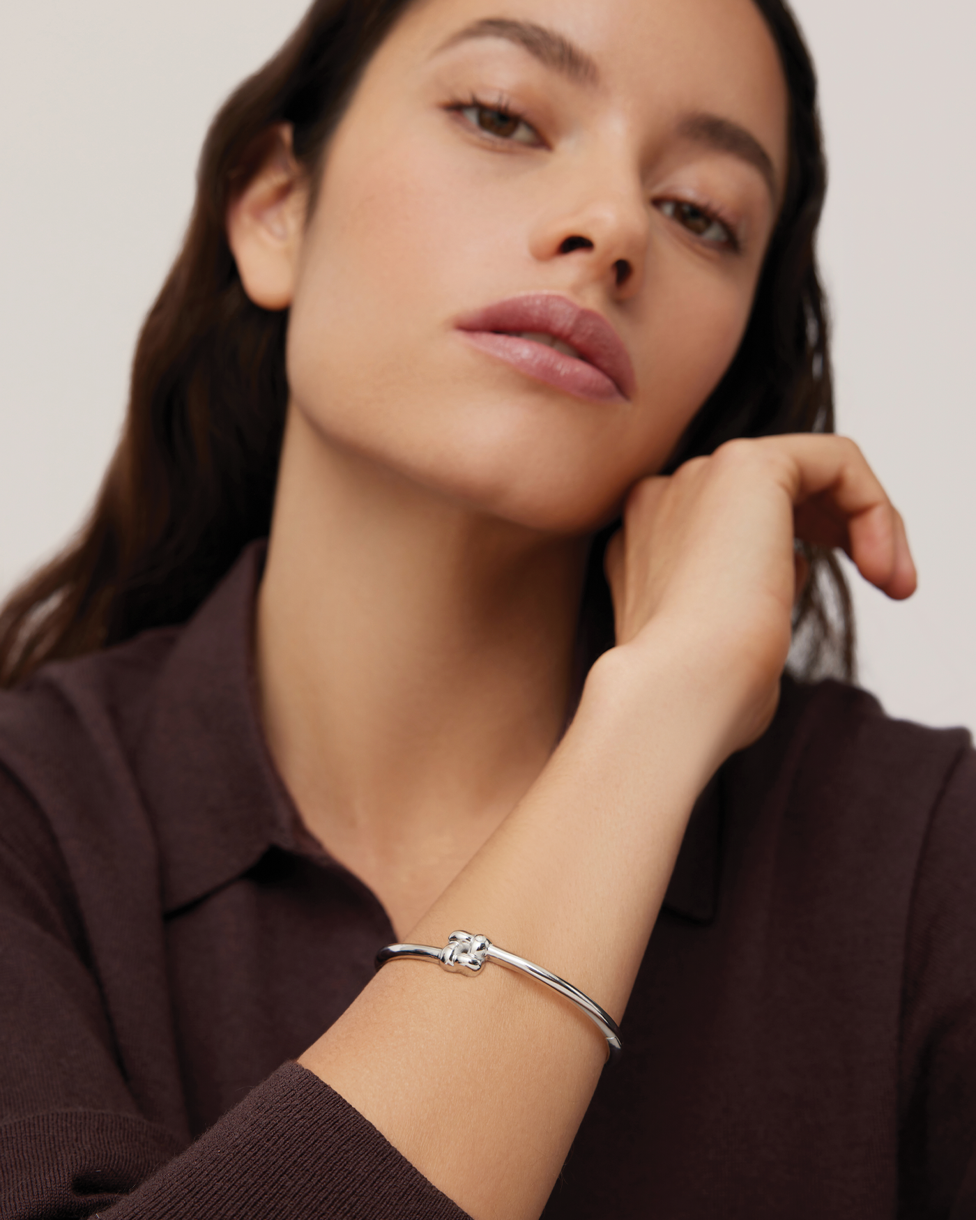 Slim Woven Square Bangle