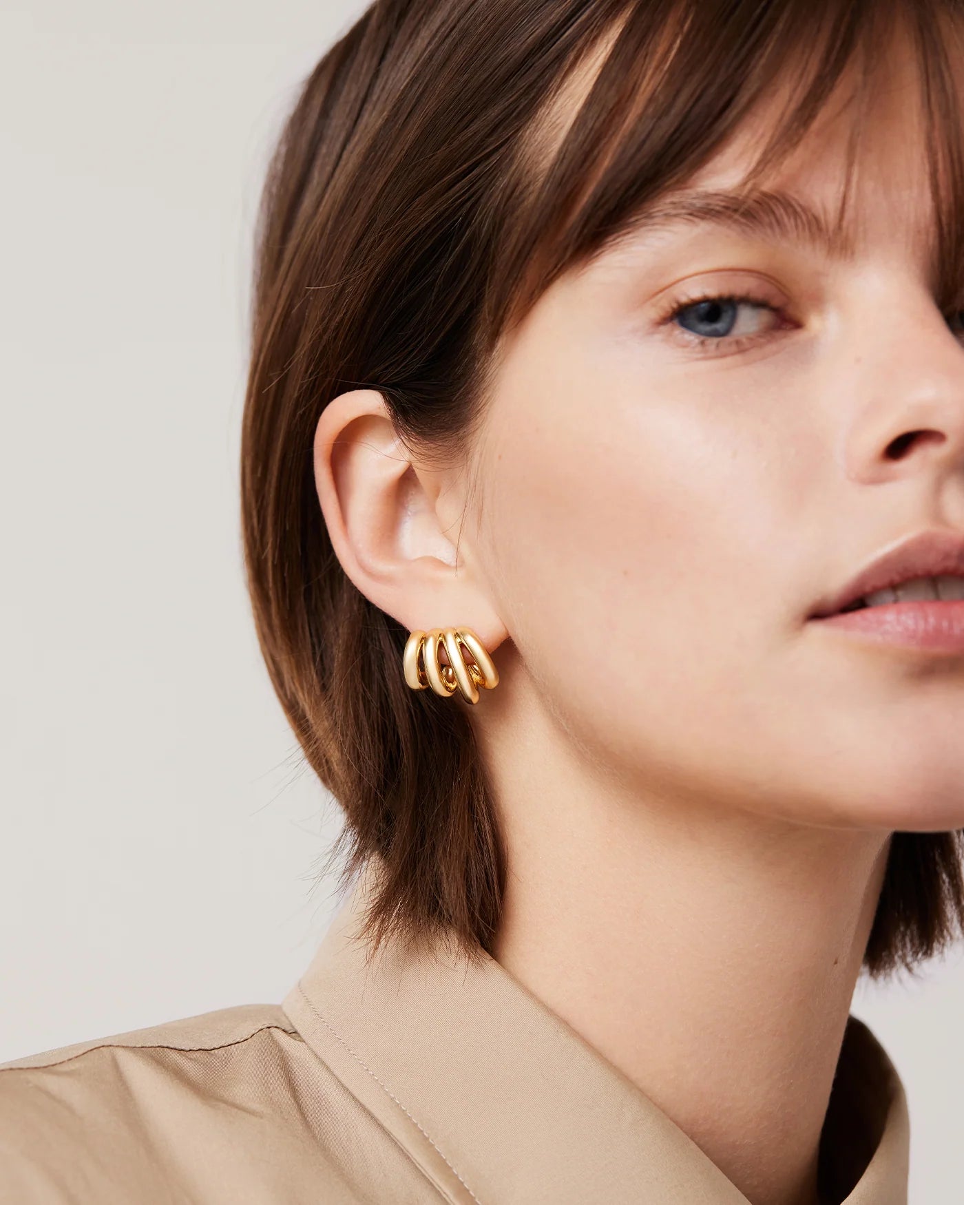Jenny Birds Monroe Earrings High Polish Gold