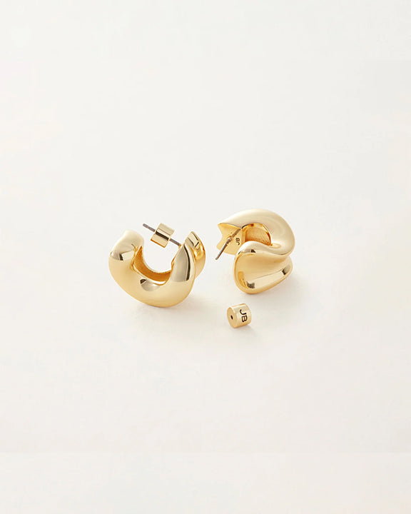 Jenny Bird Chunky Doune Hoop Earrings in Gold