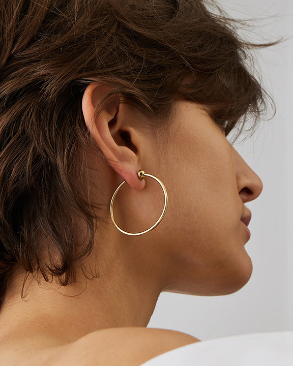 Jenny Bird Icon Hoops Small in Gold