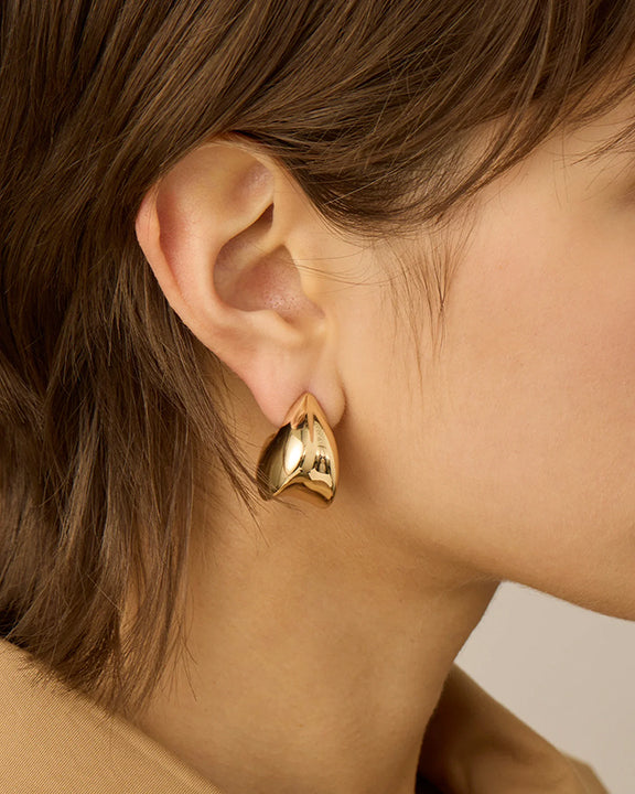 Jenny Bird Nouveaux Puff Earrings in Gold