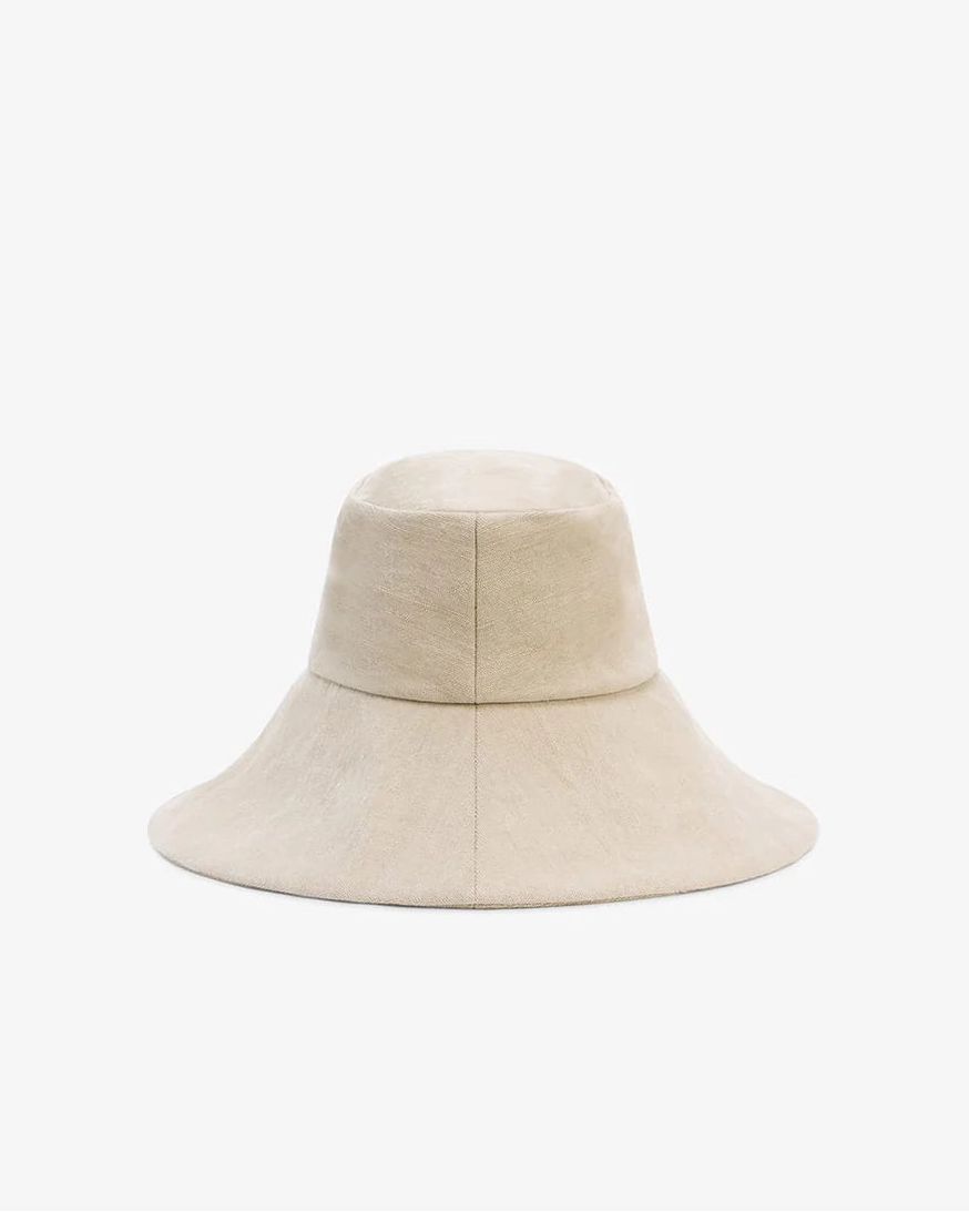 Janessa Leone Walker Hat Natural Canvas
