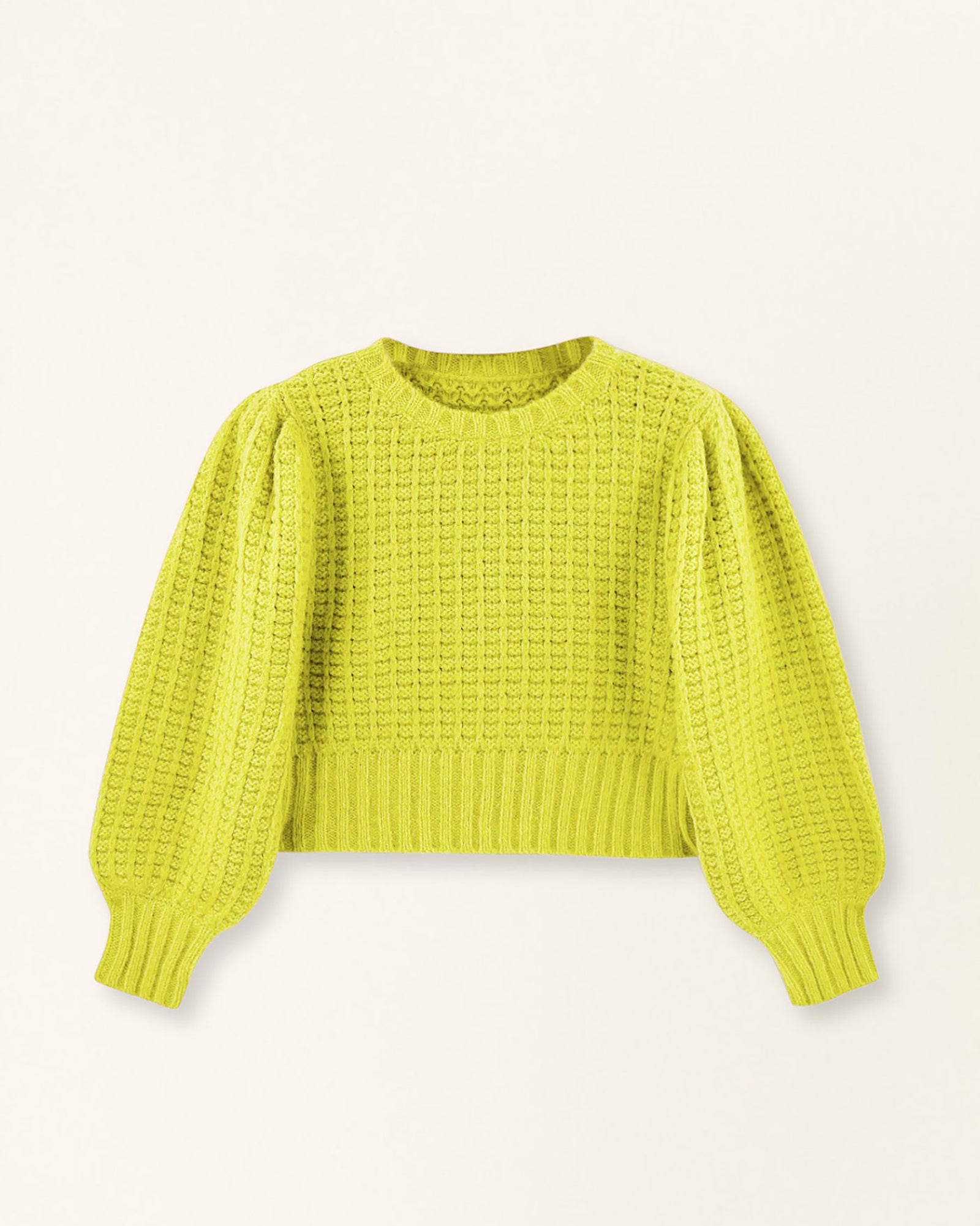 Mirth Valmorel Puff Sleeve Pullover in Citronelle