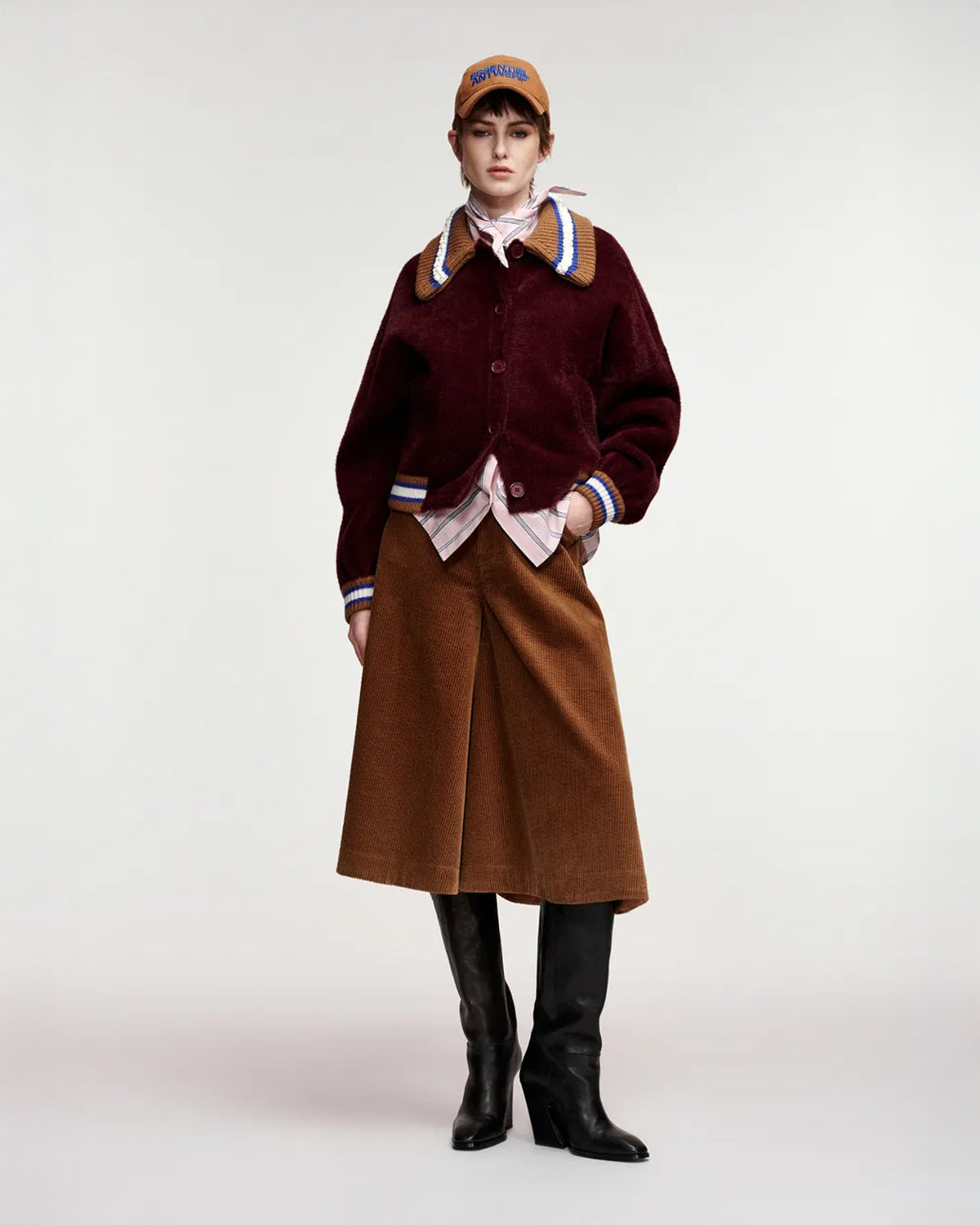 Essentiel Antwerp Kamore Knit Jacket with Collar