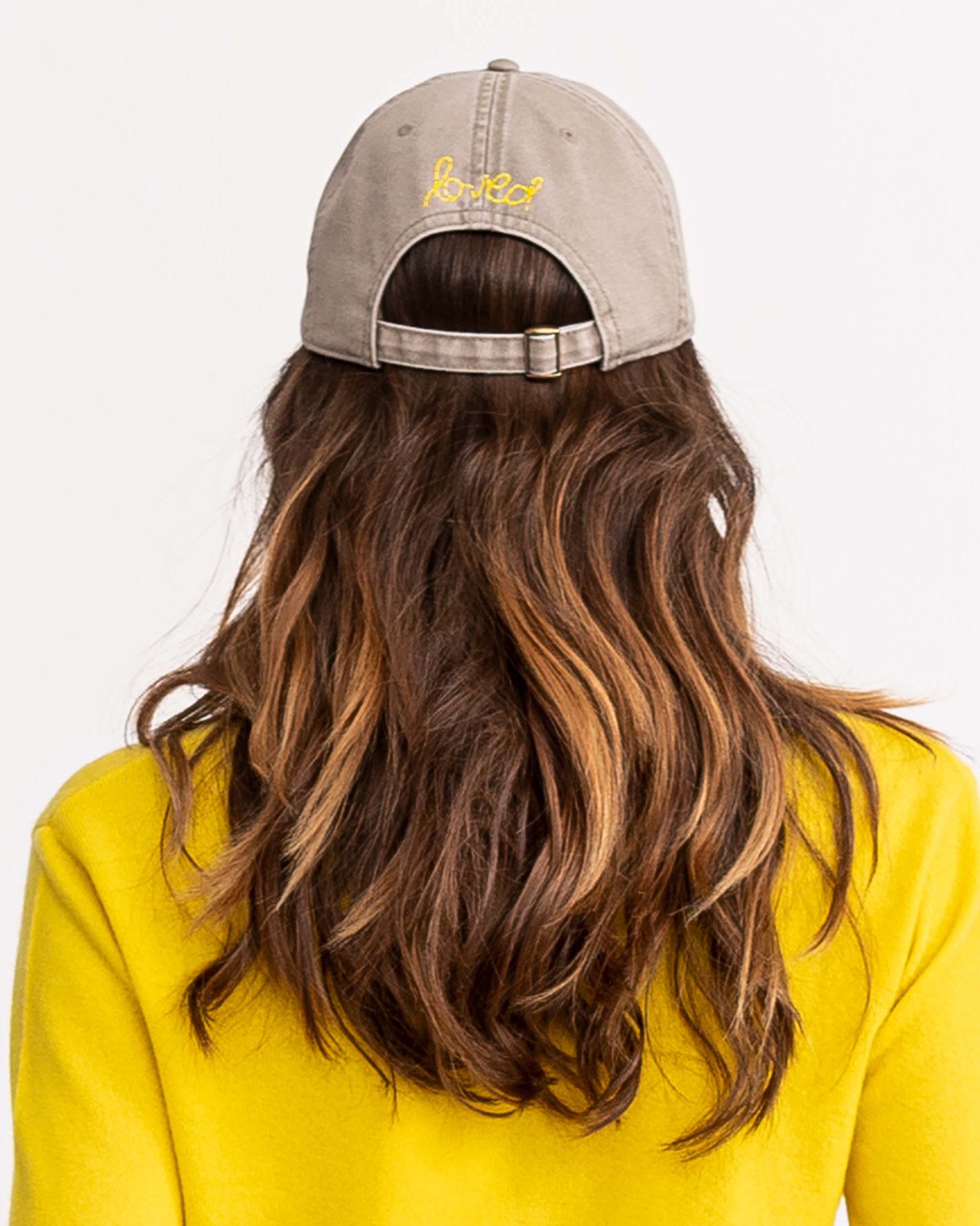 Baseball Hat Heart Patch Sand/Sunshine