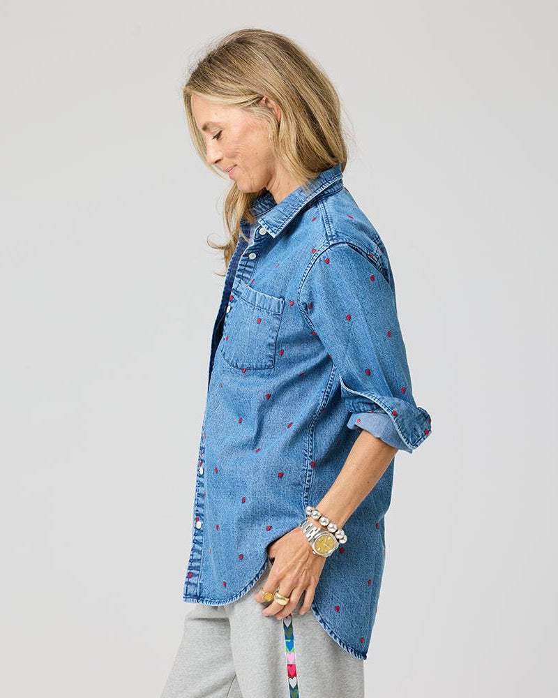 Mia Tiny Hearts Denim Shirt