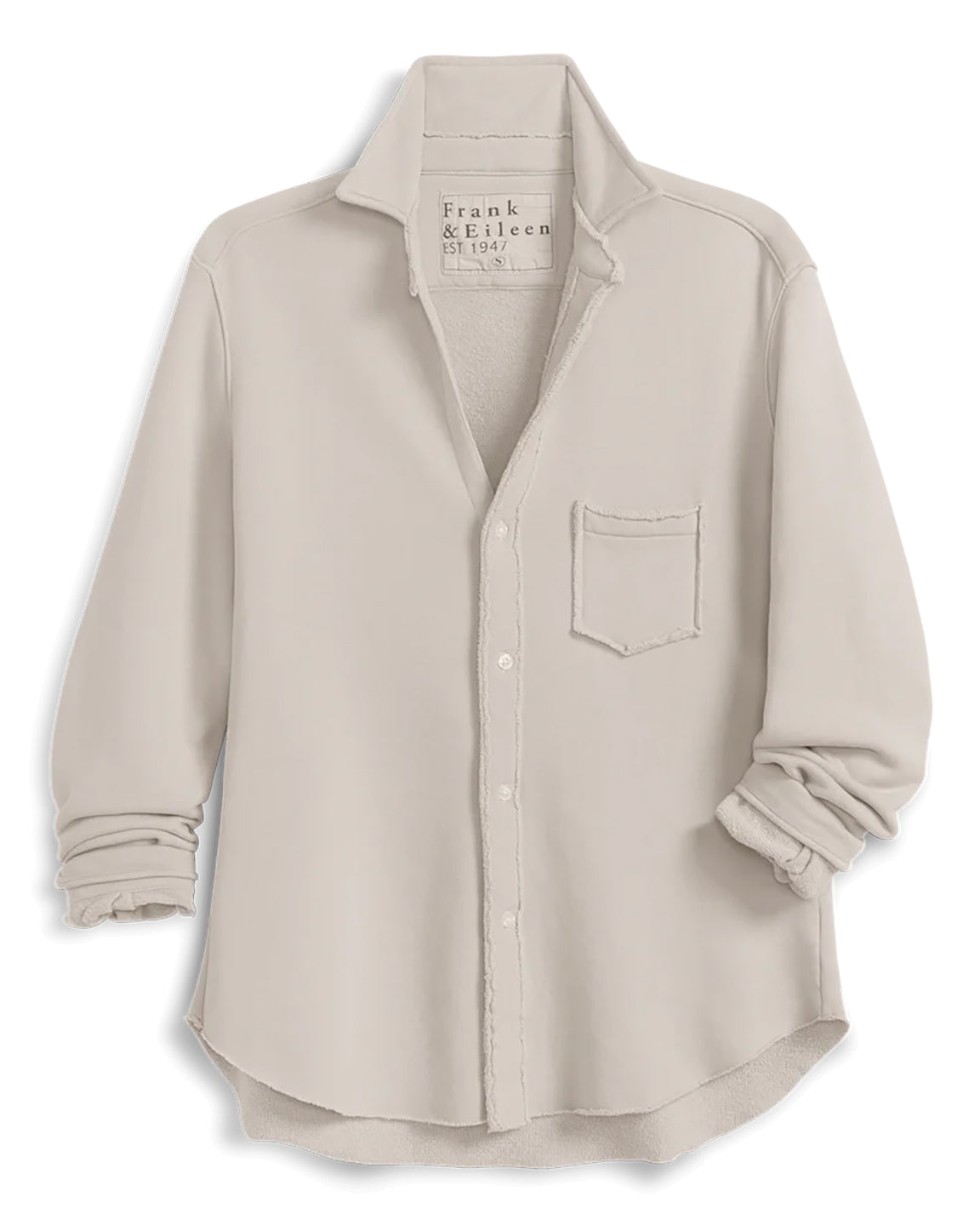Frank & Eileen Eileen Sweatshirt Button-Up Stone