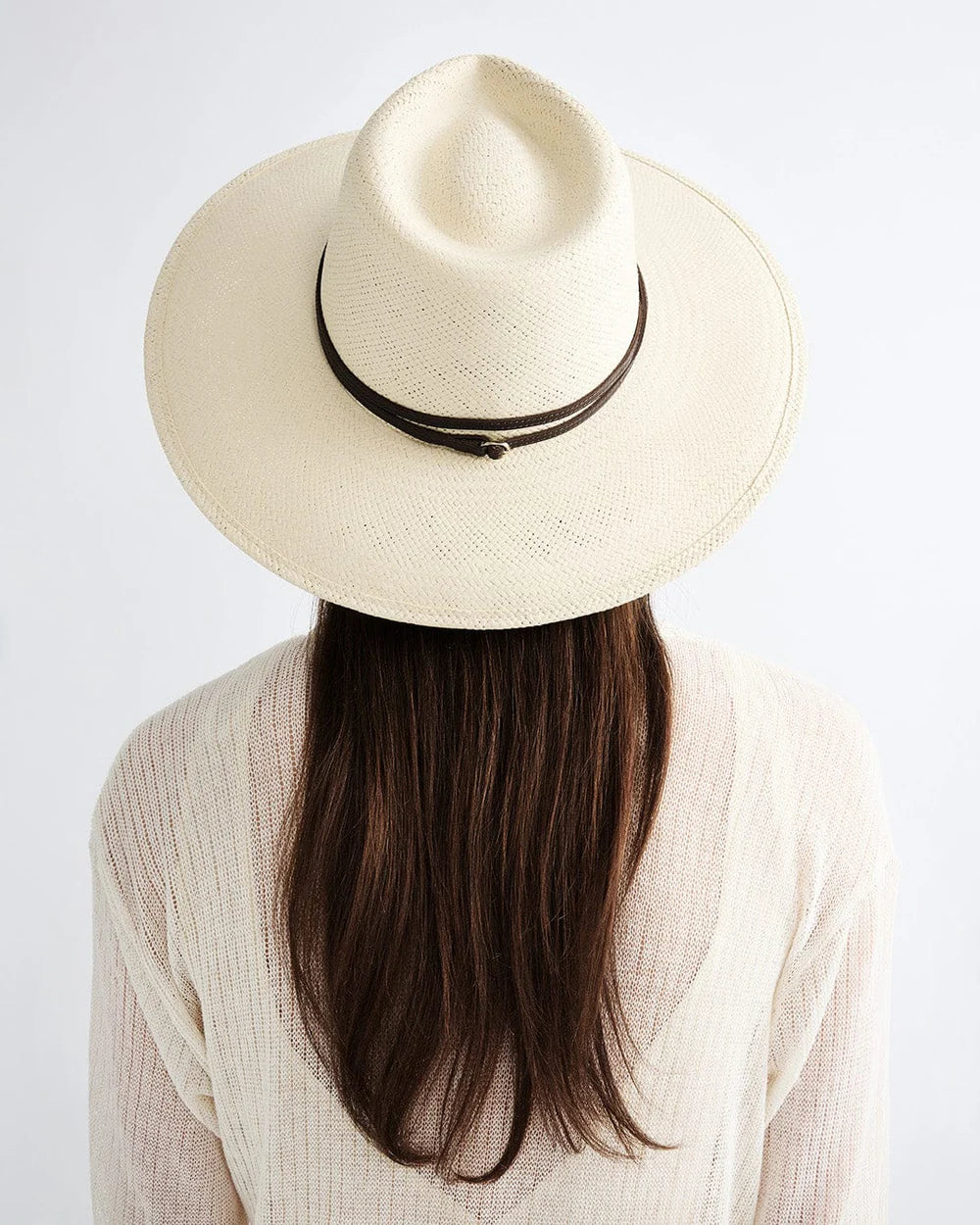 Janessa Leone Jude Packable Straw Fedora Hat In Natural