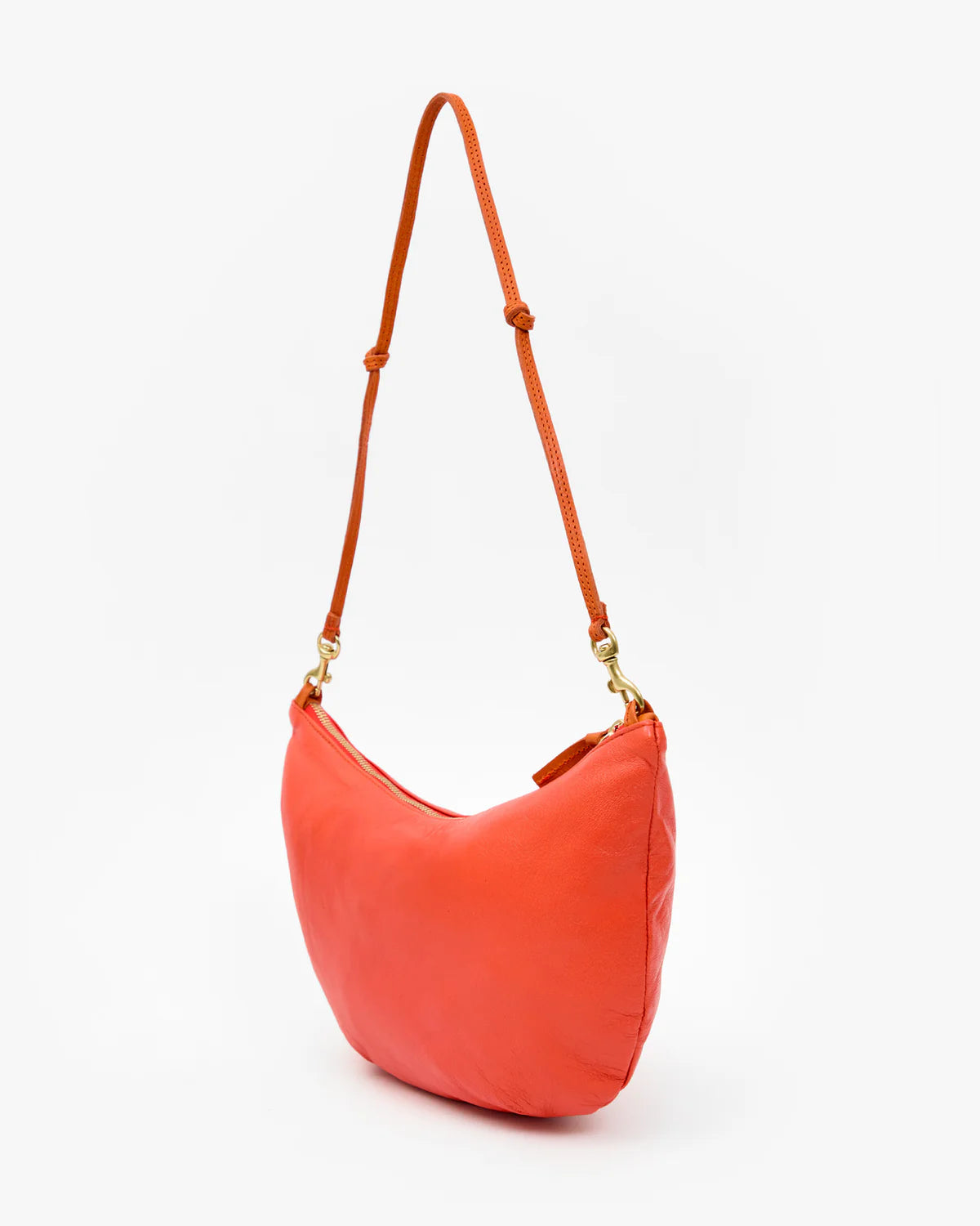 Clare V. Lune Handbag in L'Orange L'ete Nappa