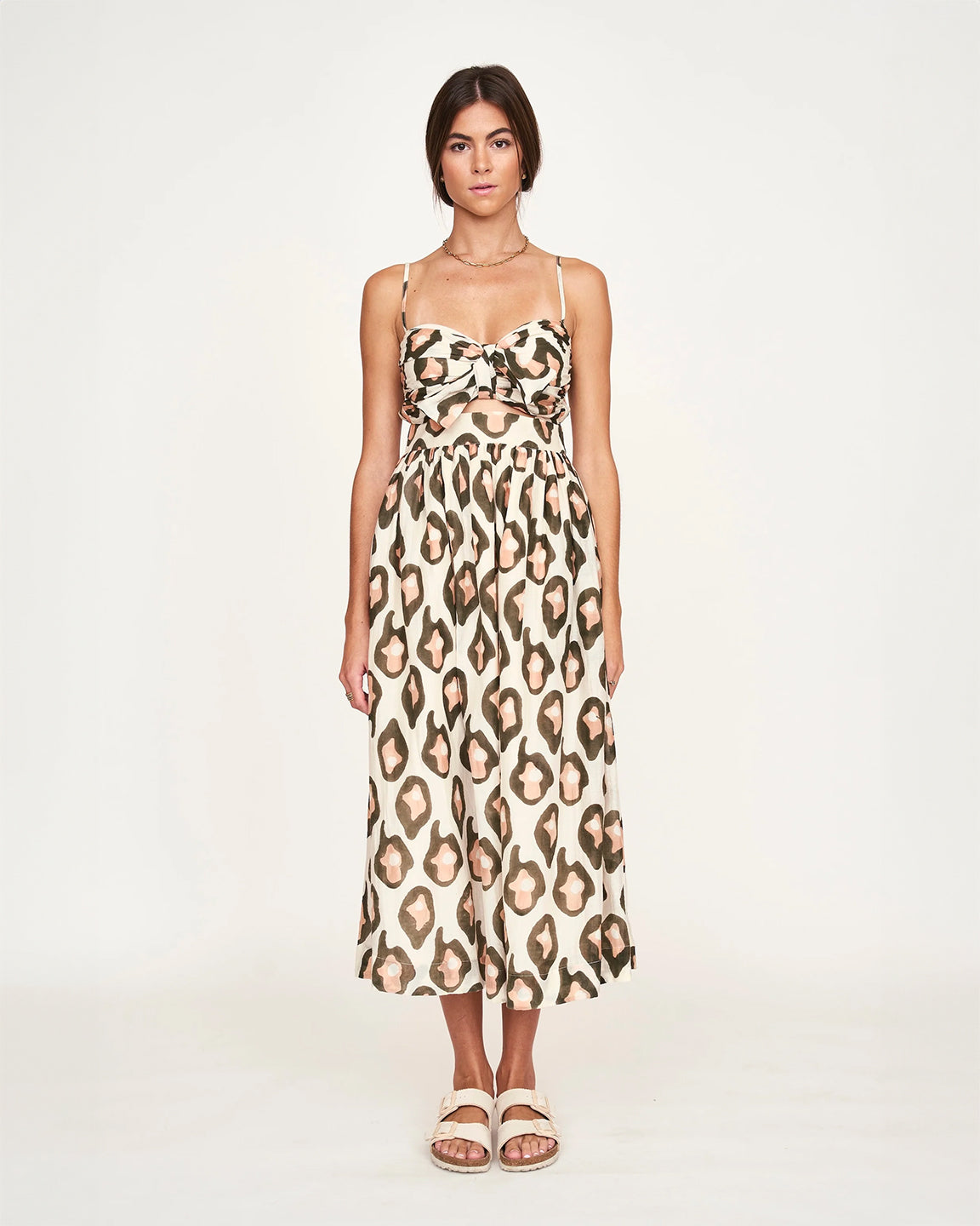 Mirth Providence Dress in Oyster Print