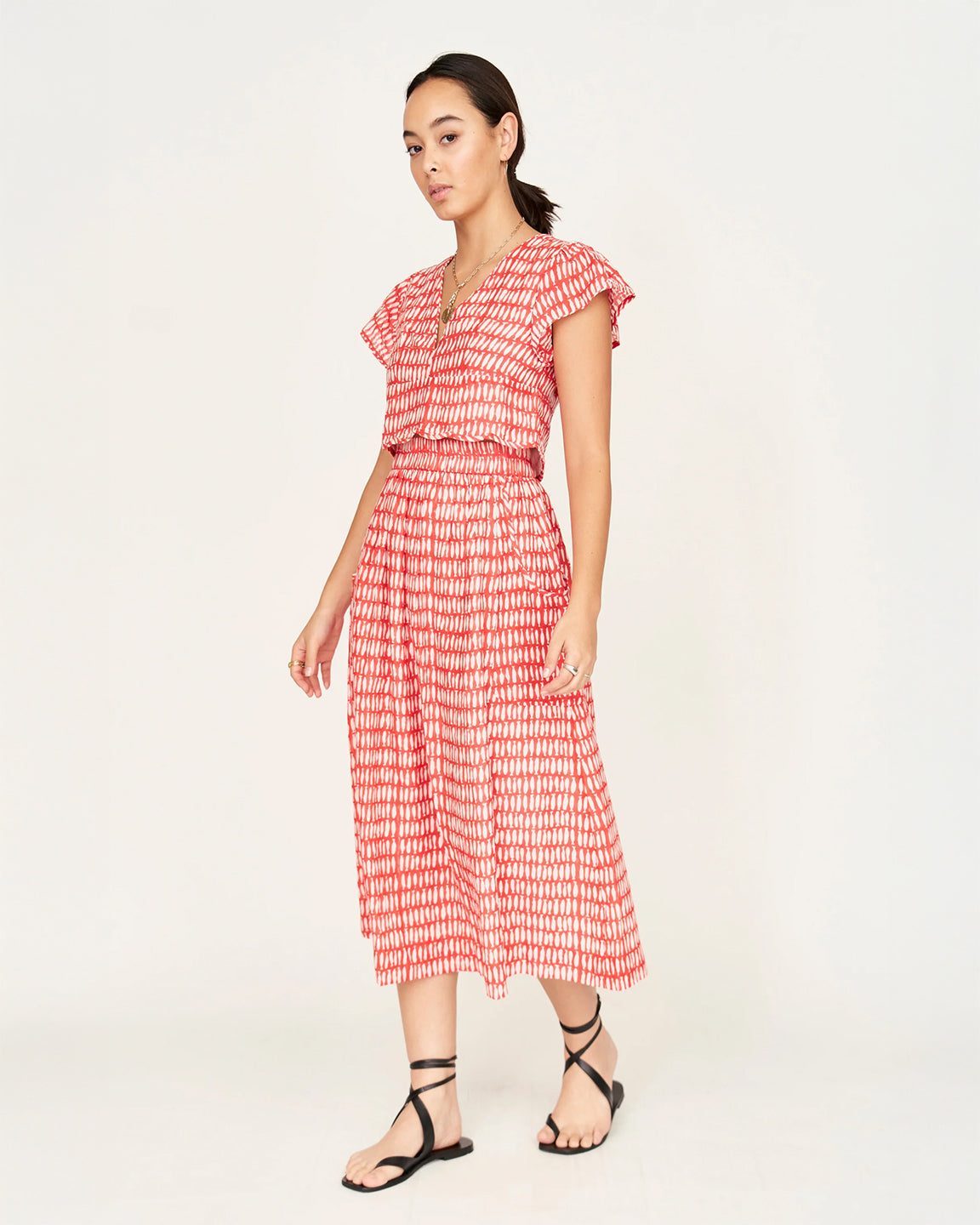 Mirth Verona Skirt in Lobster Minnow