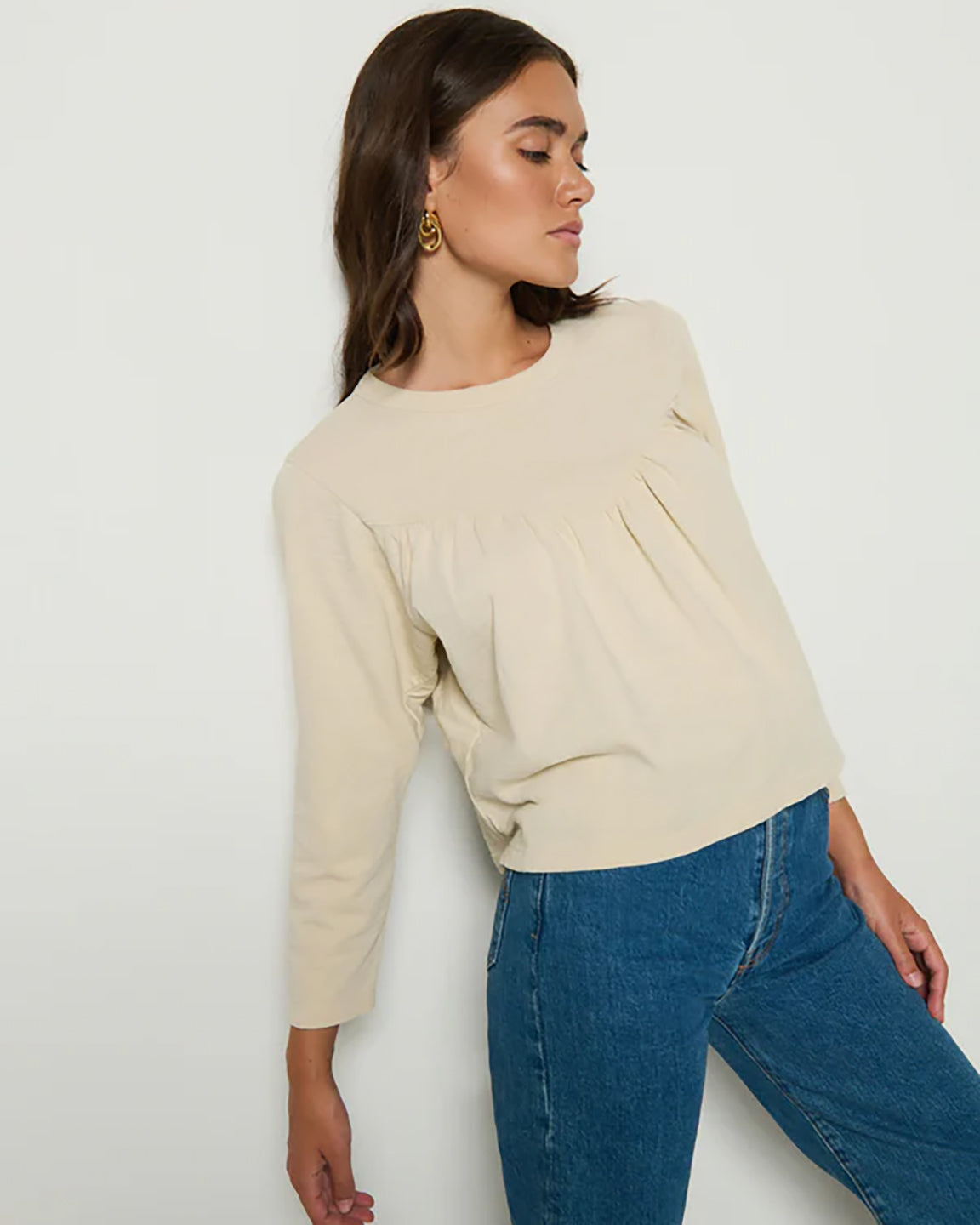 Nation Mona Top in Parchment