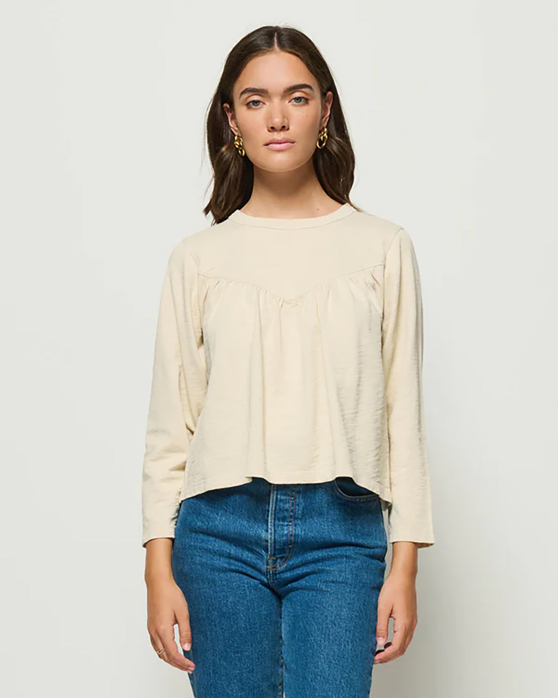 Nation Mona Top in Parchment