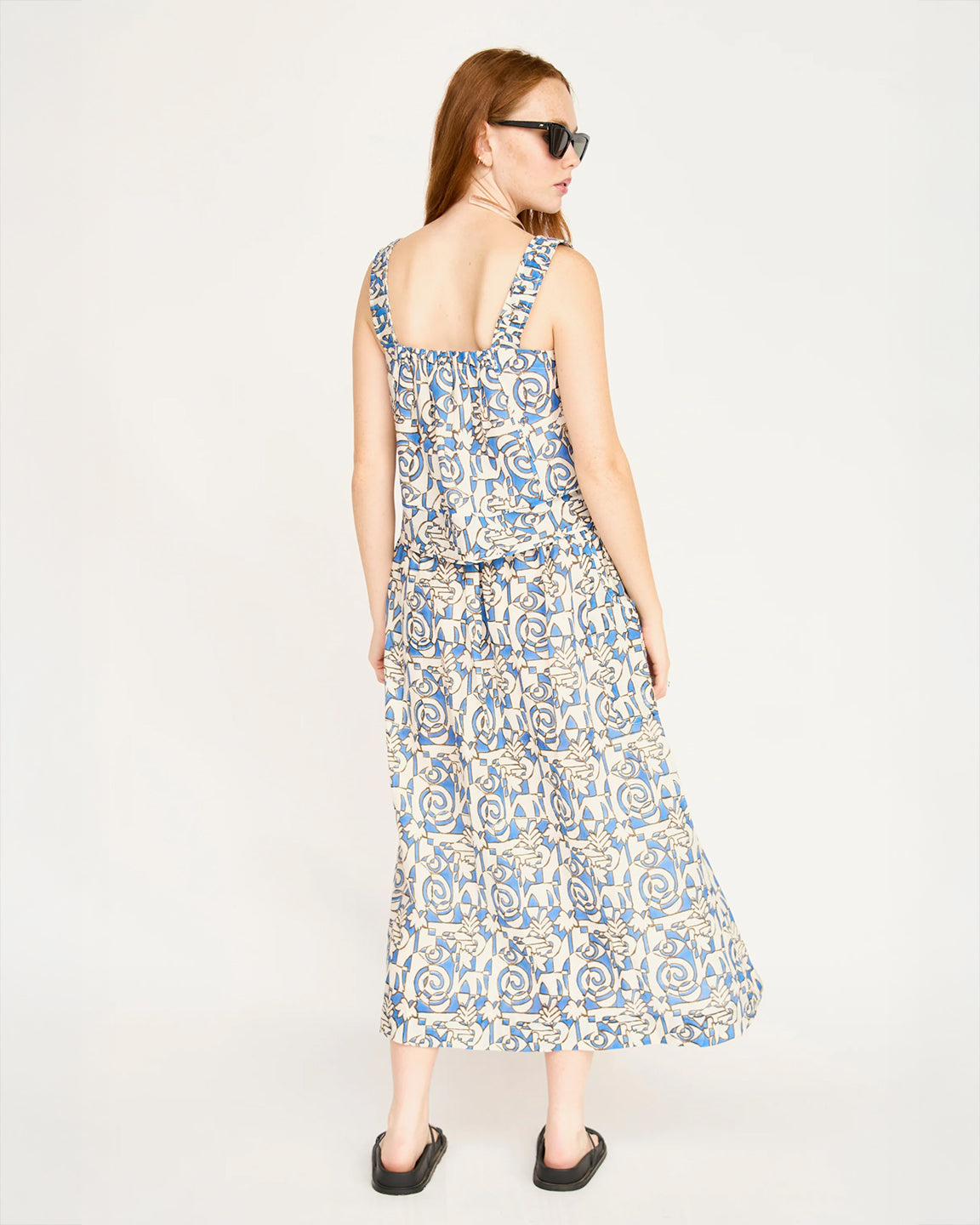 Mirth Verona Skirt in Blue Heka