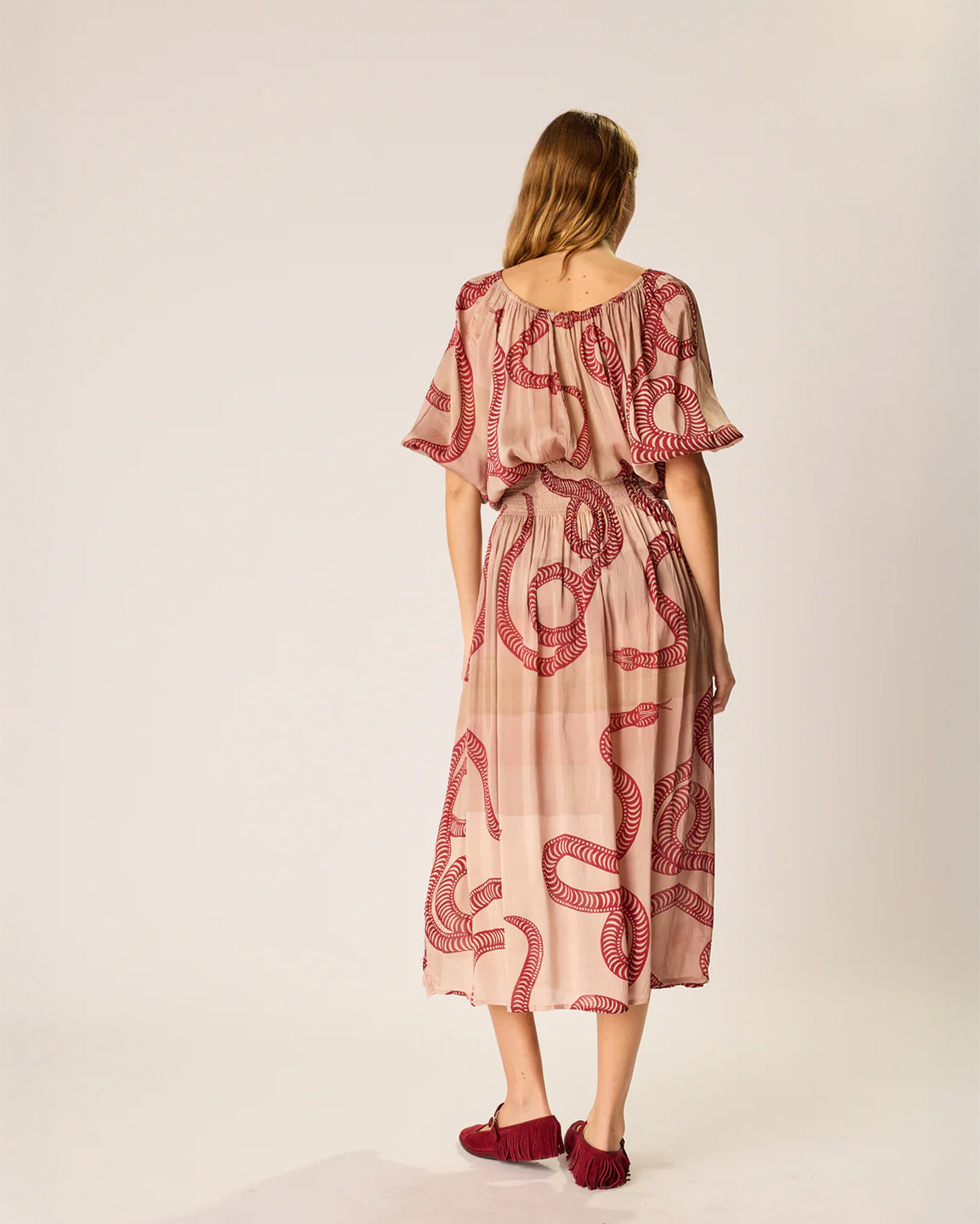 Natalie Martin Ella Top in Ament Snake Bone