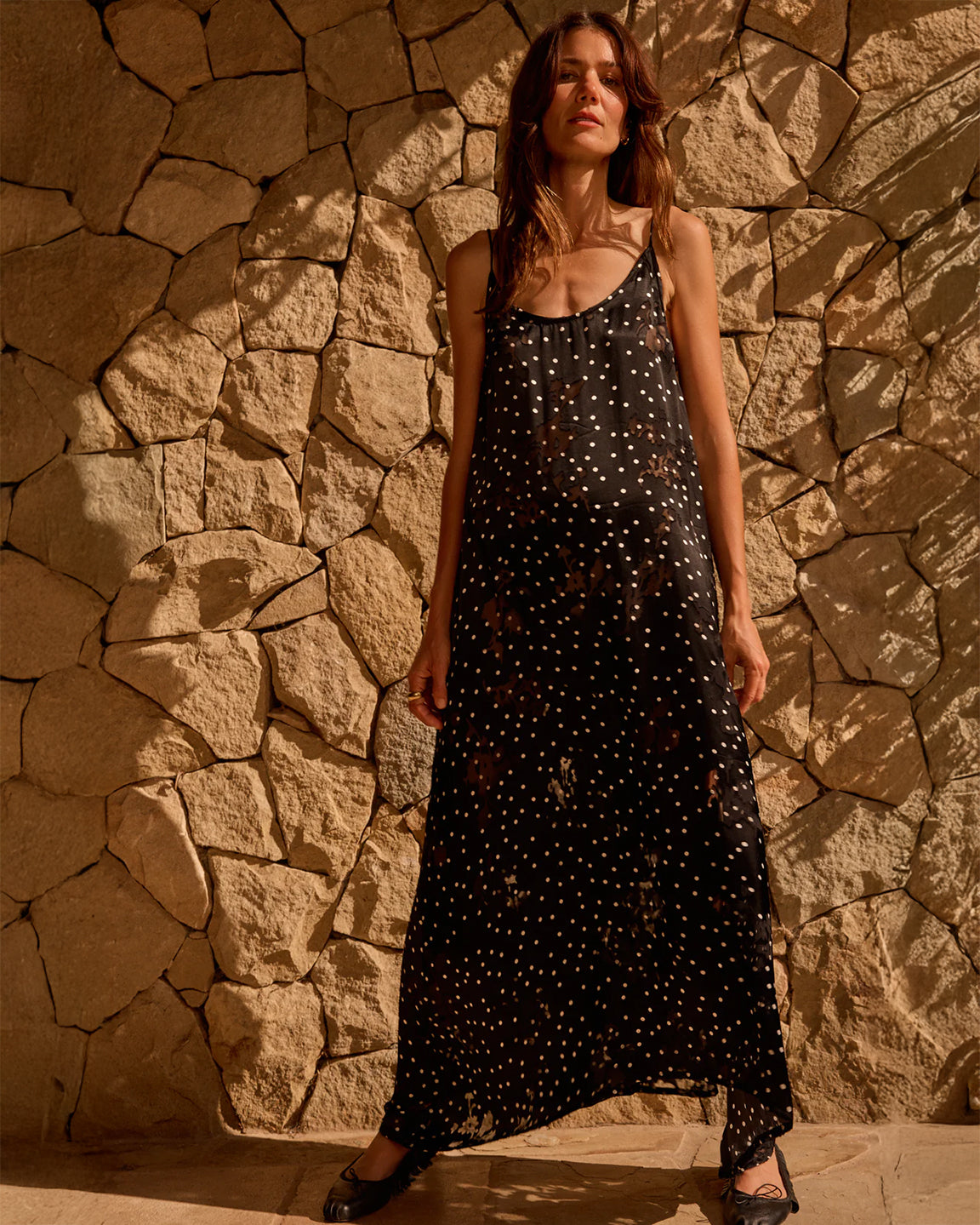 Natalie Martin Heather Maxi In Midnight Burnout