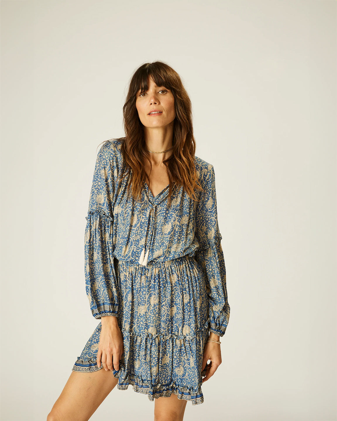 Natalie Martin Maggie Dress in Water Lily Blue