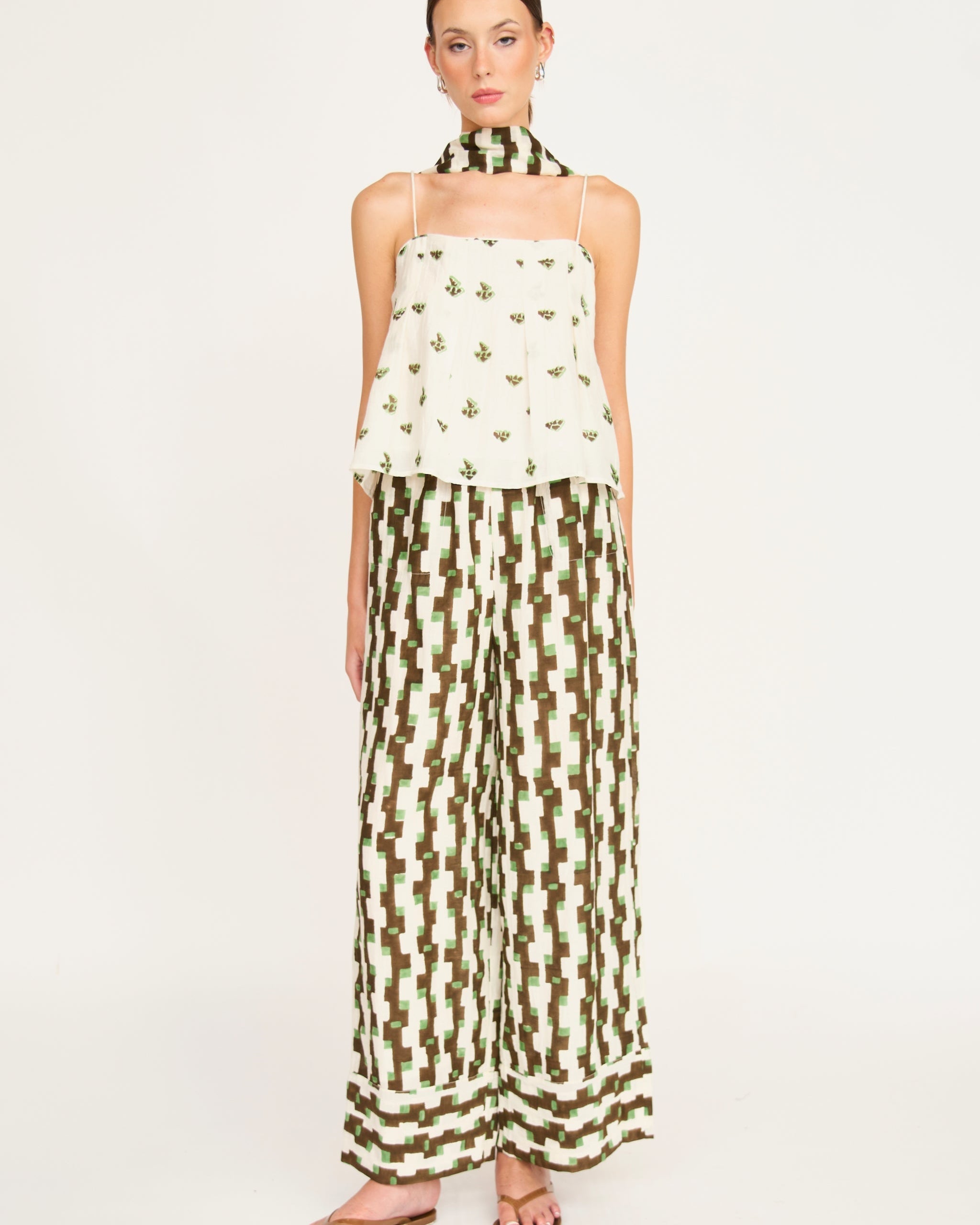Woodstock Pant in Chocolate Mint Hopscotch
