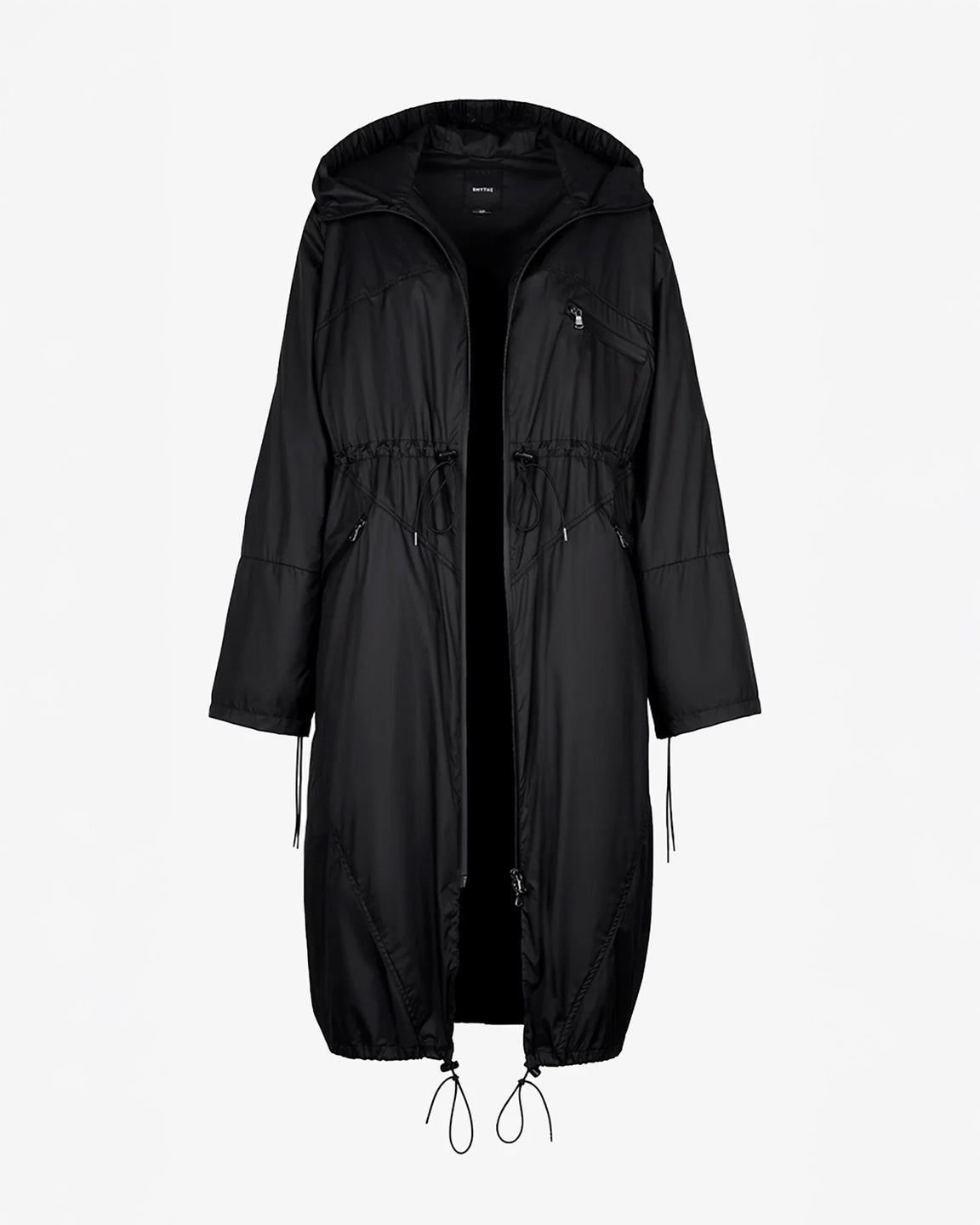 Smythe Drawstring Rain Shell in Black
