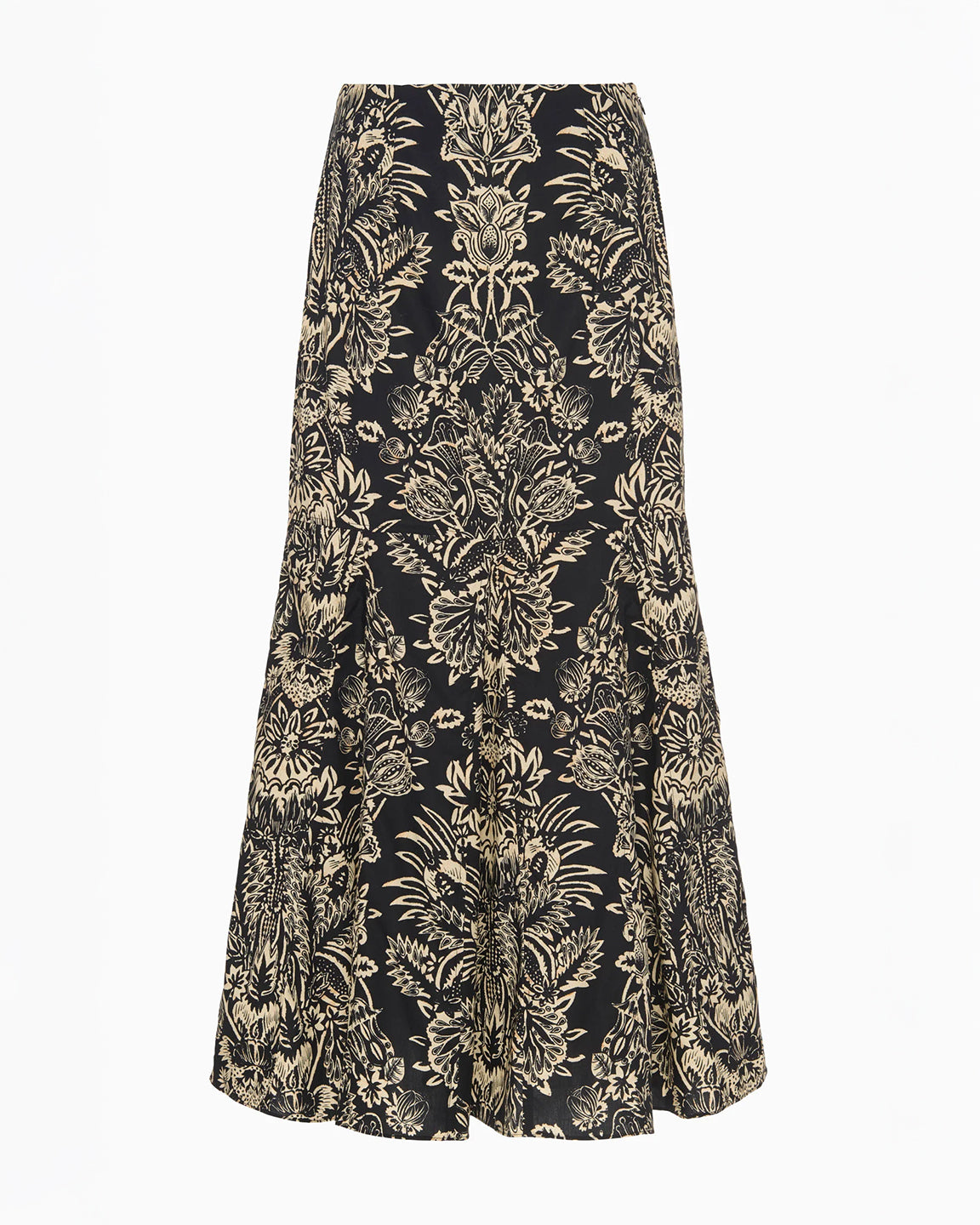 Floral patterned skirt on a white background