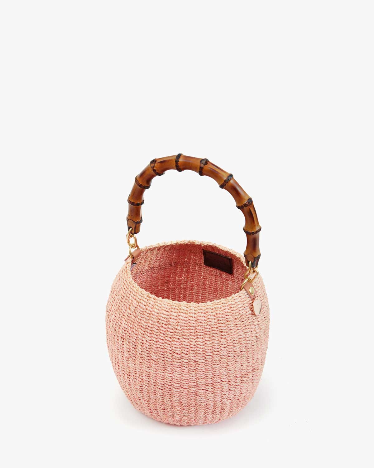 Clare V. Pot de Miel w/ Bamboo Handle in Blush
