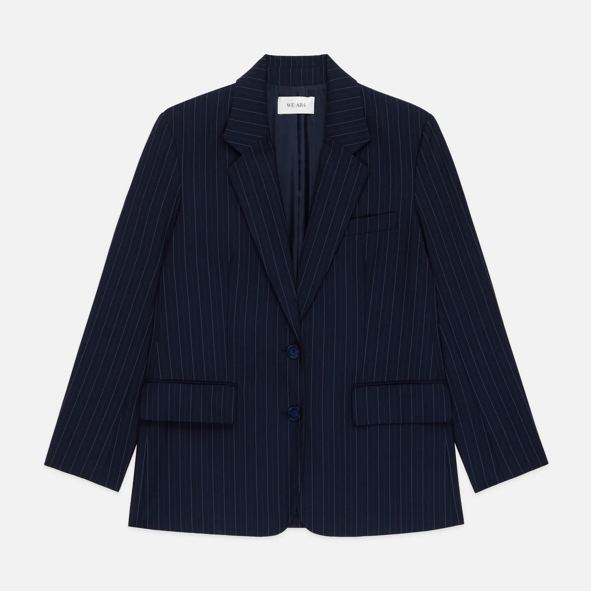 WE-AR4 The Diana Blazer in Midnight Pinstripe