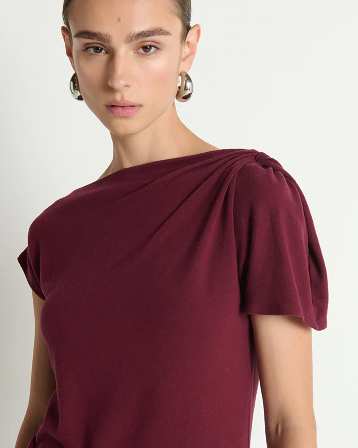 Nation Rosie Knot Top In Port