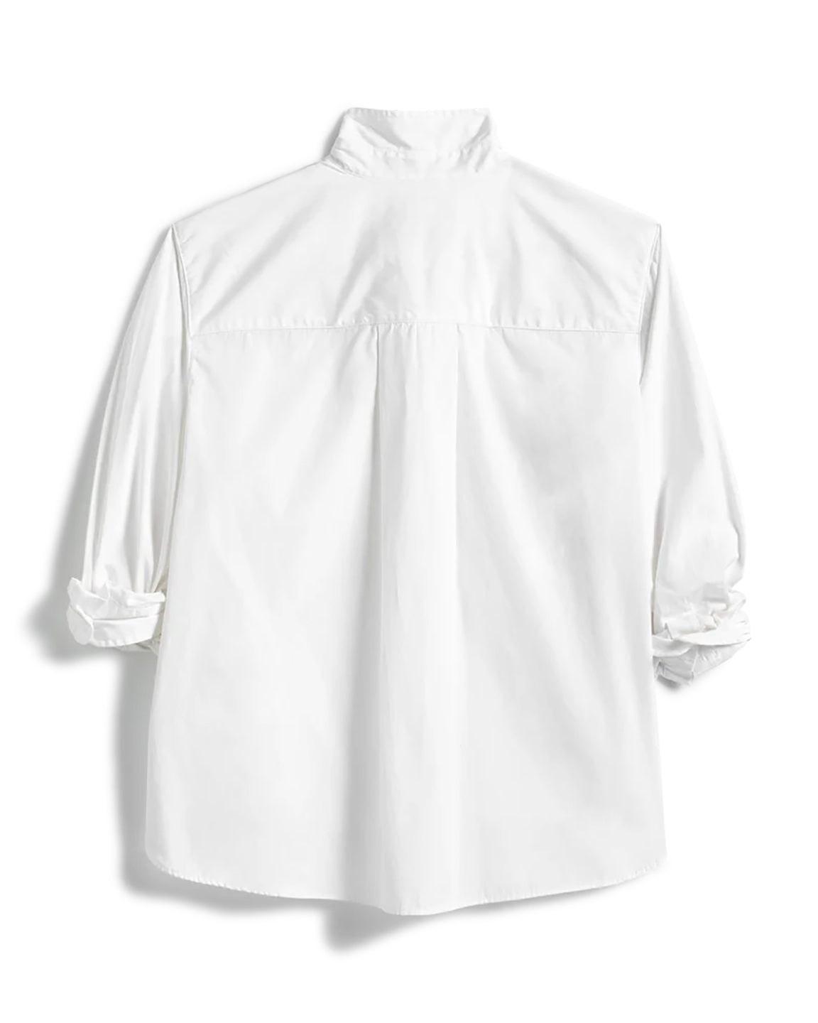 Frank and Eileen Silvio Untuckable Button Up Shirt in White
