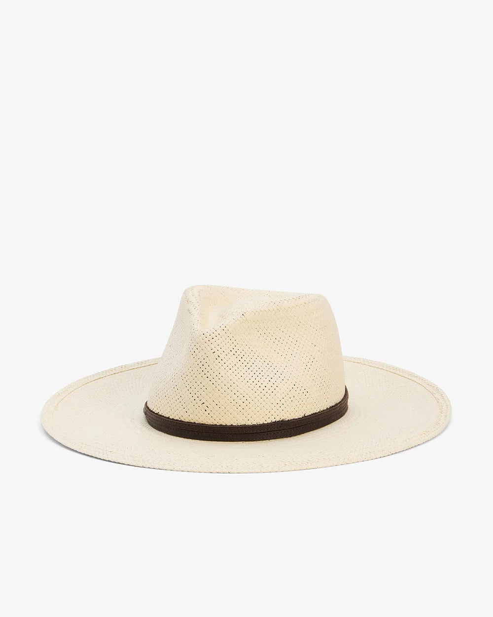 Janessa Leone Jude Packable Straw Fedora Hat In Natural