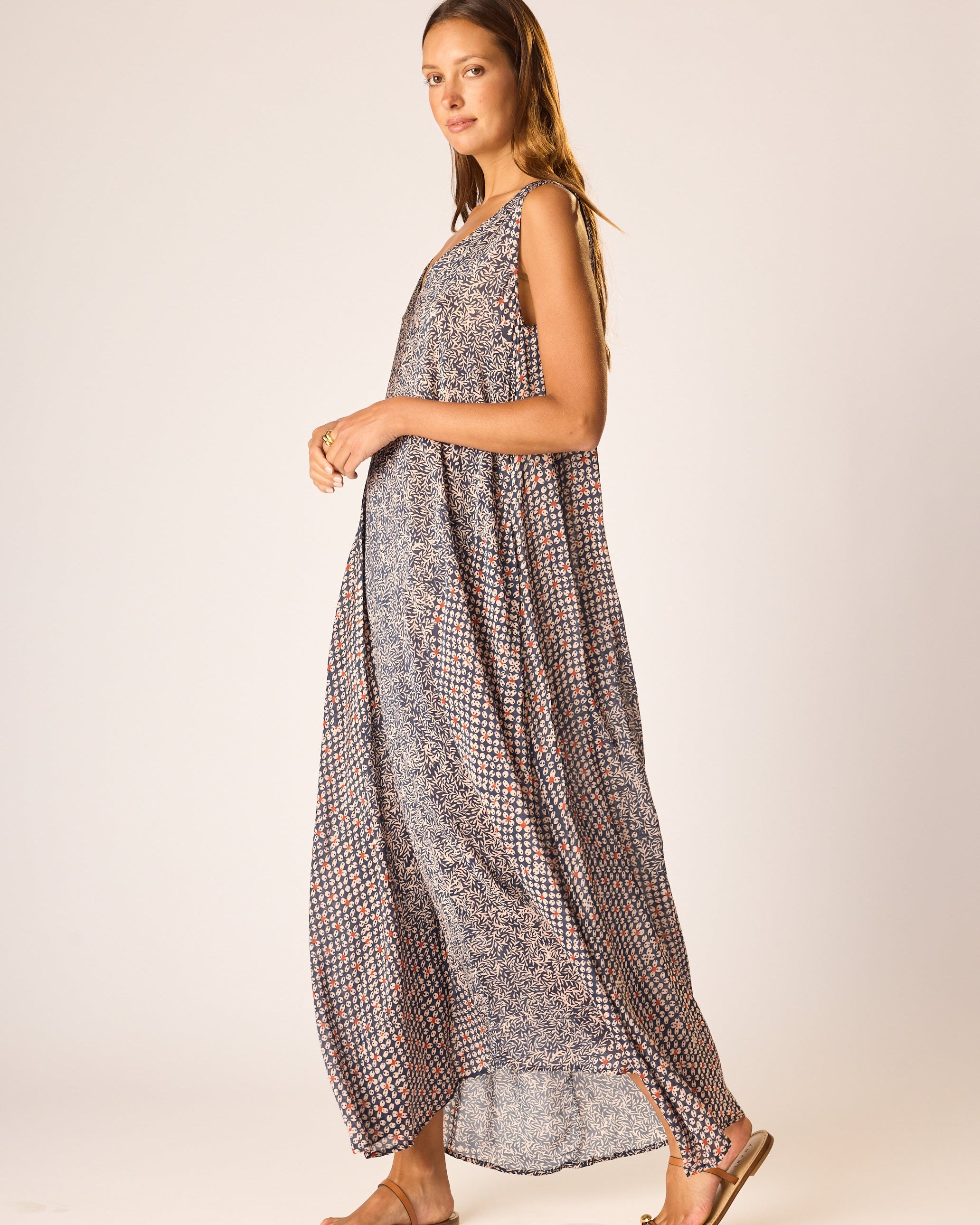 TOVA MAXI WITH SASH BELT