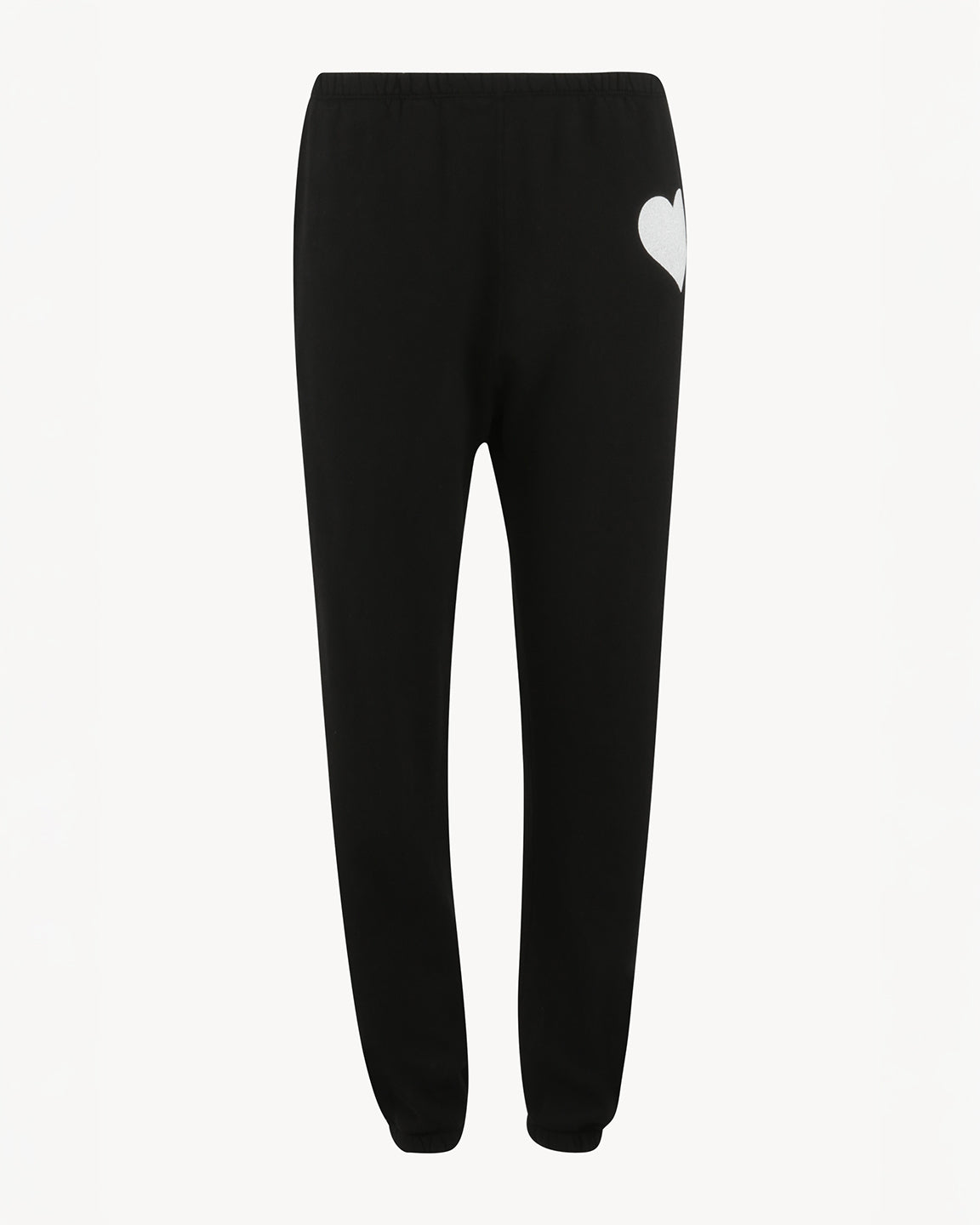 SPRWMN Heart Sweatpants In Black w/ White Heart