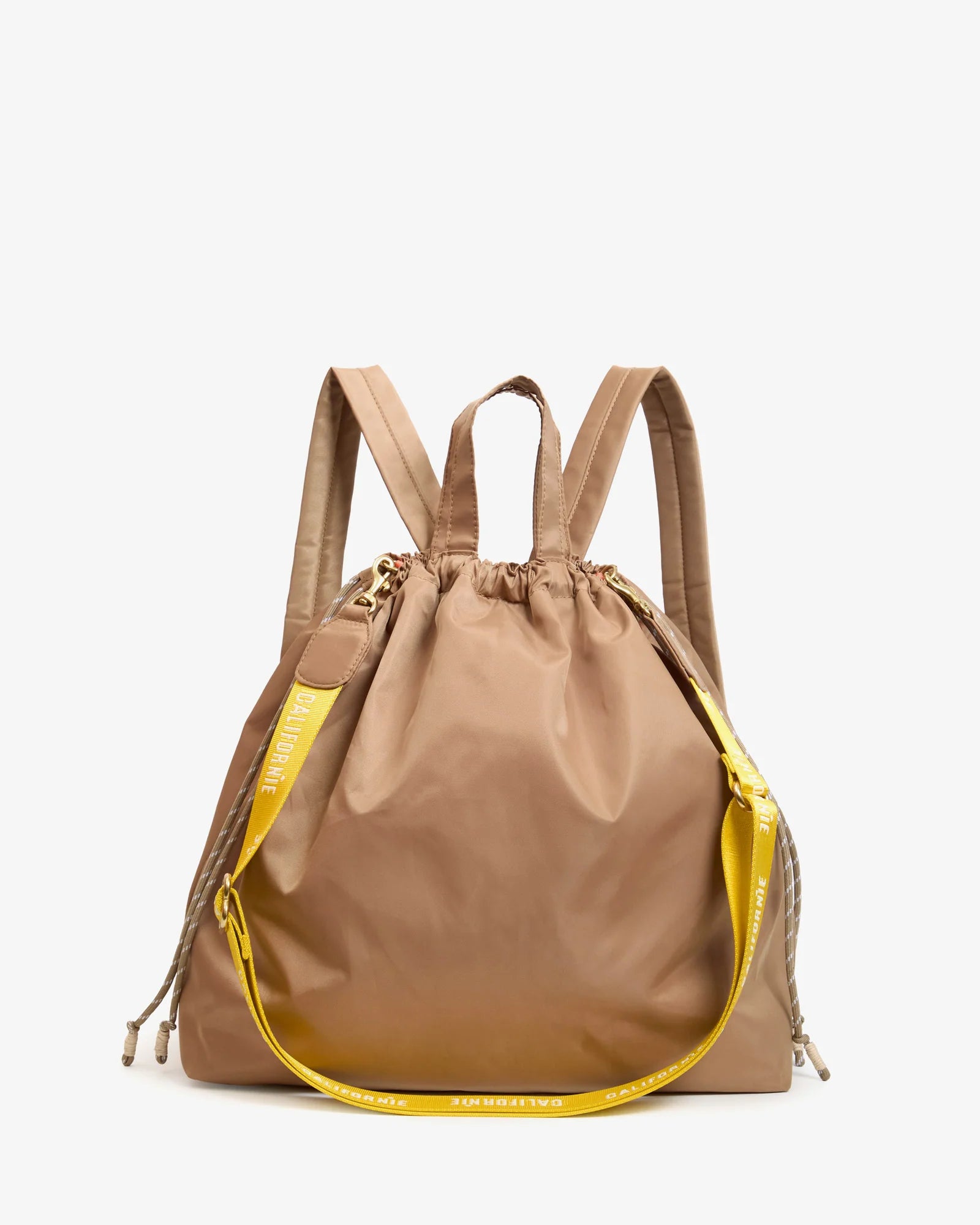 Clare V. Sac Tout Back Pack - Recycled Nylon Twill In Latte