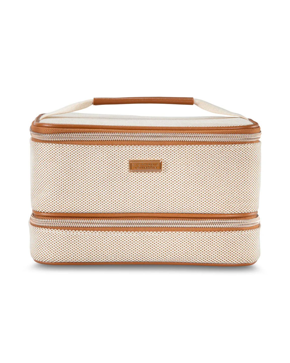 Stephanie Johnson Jenny Train Case in Tropea Ivory