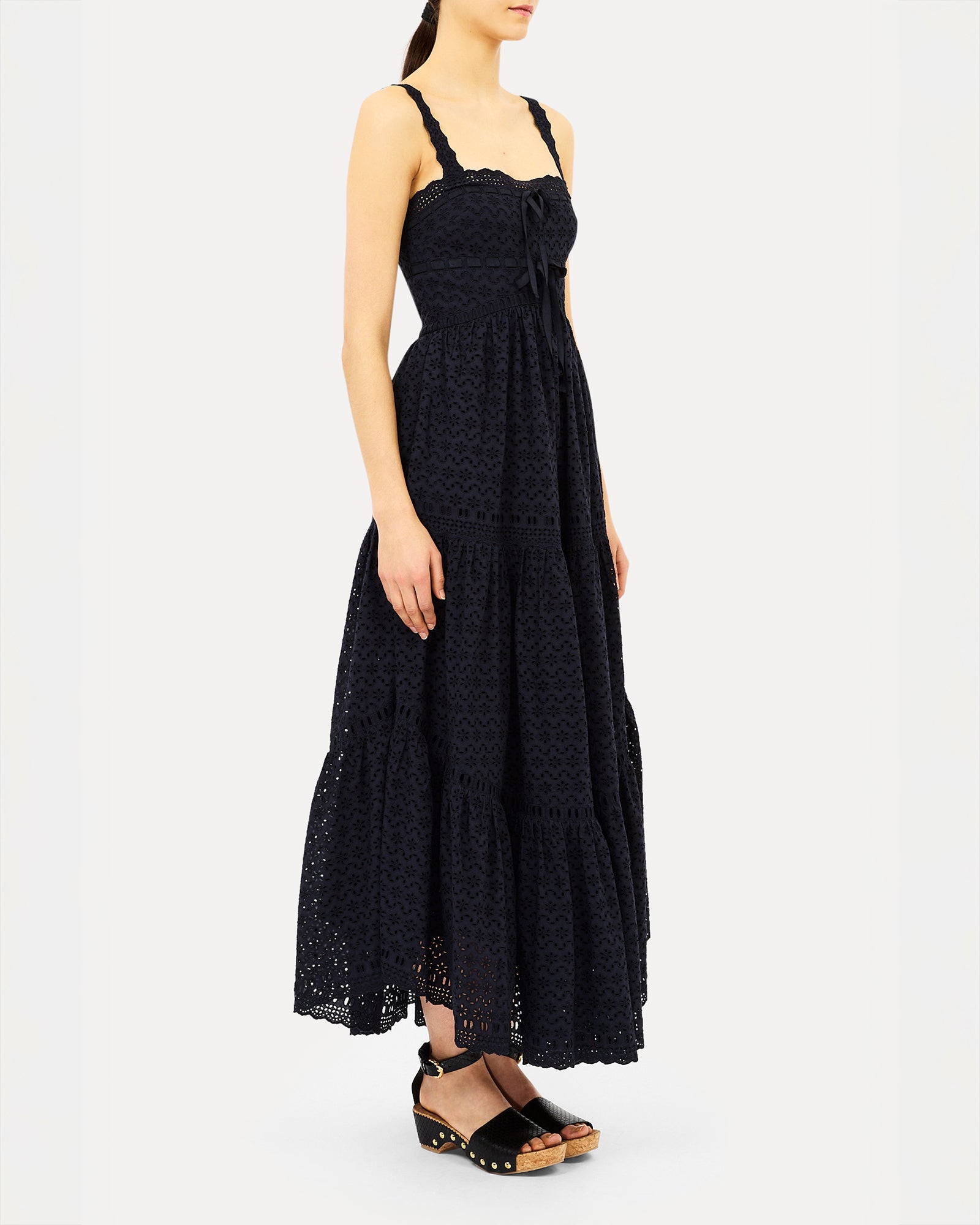 Ulla Johnson Constance Cotton Dress in Midnight