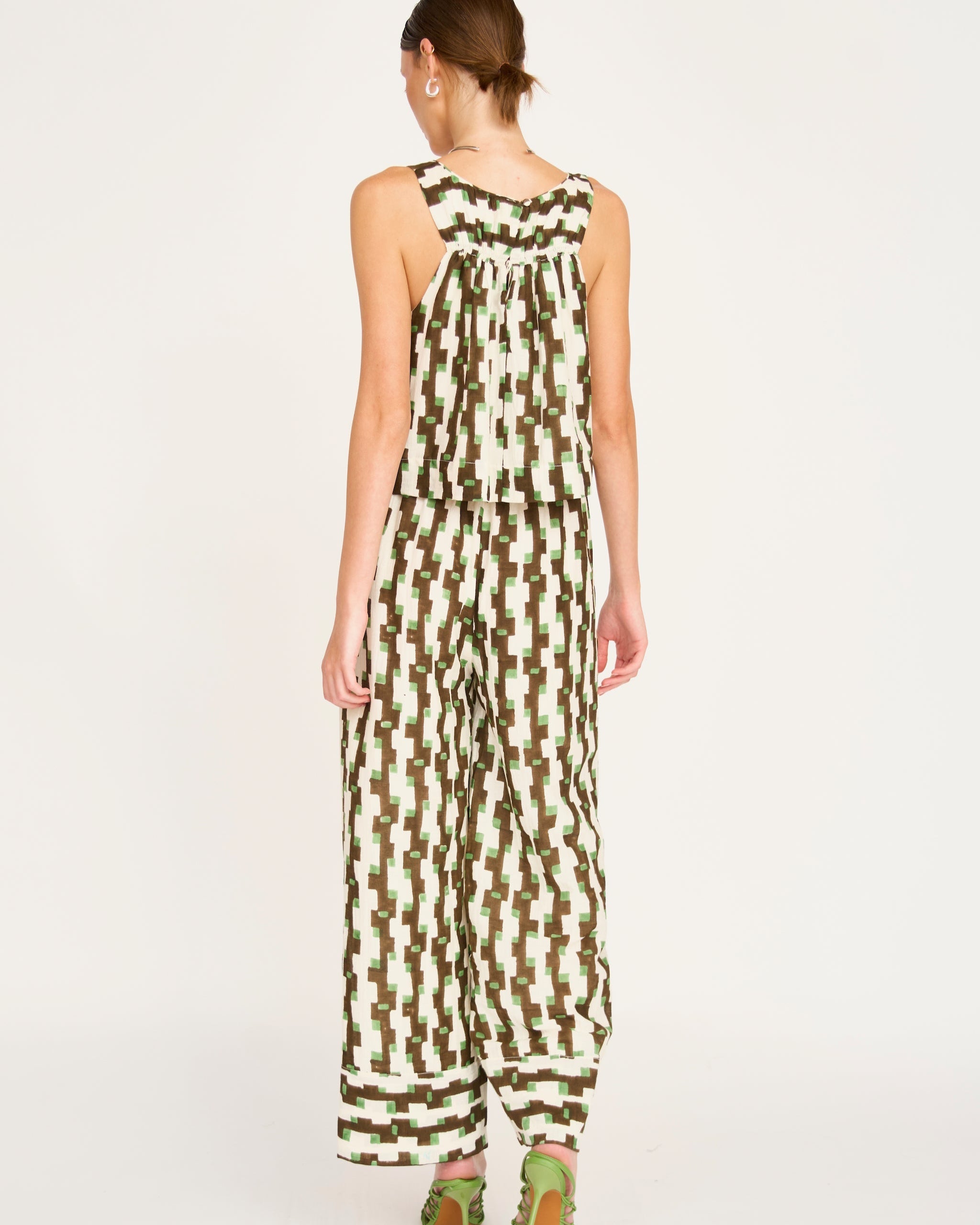 Rome Tank in Chocolate Mint Hopscotch