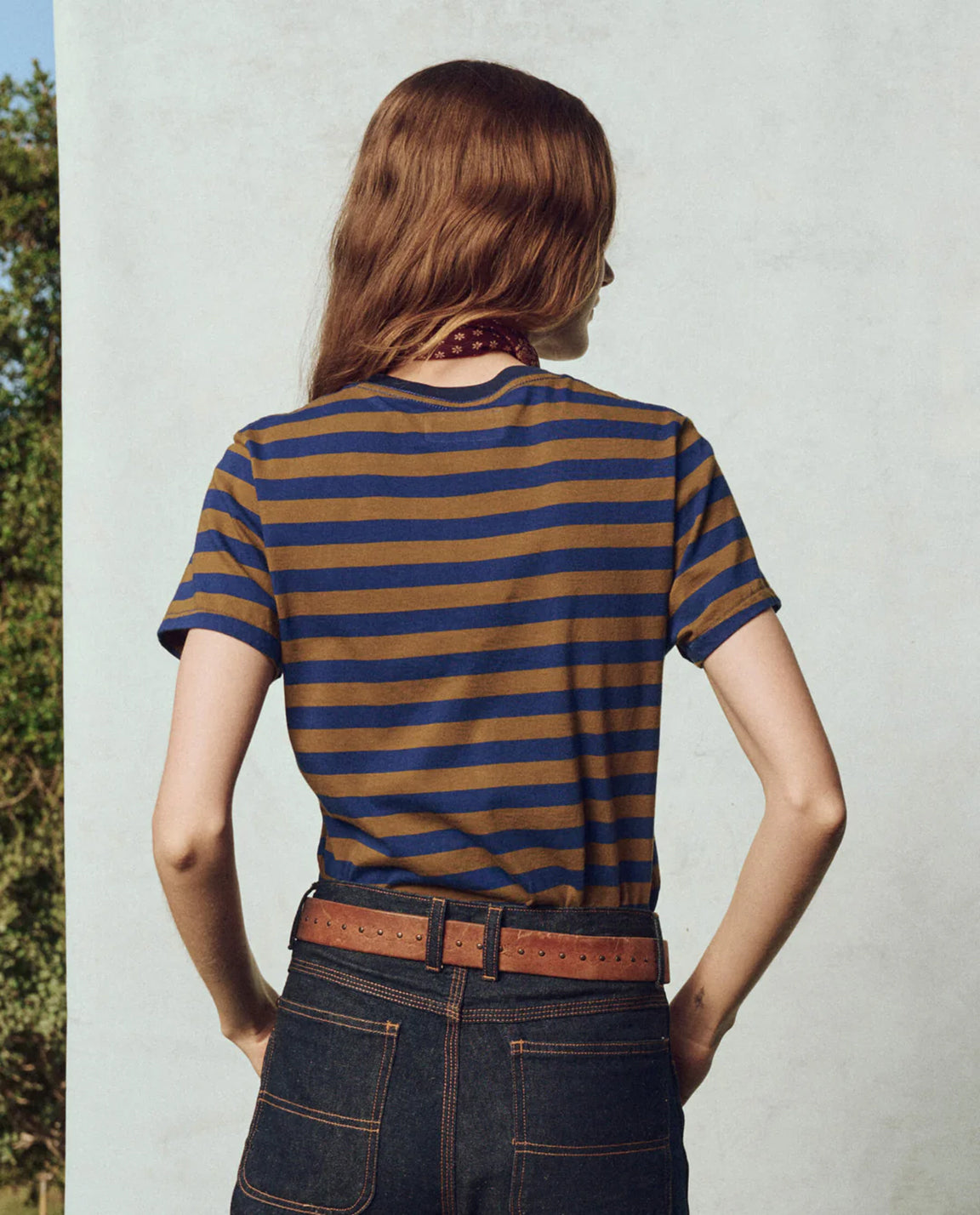 The Great. Little Tee in Capital Stripe