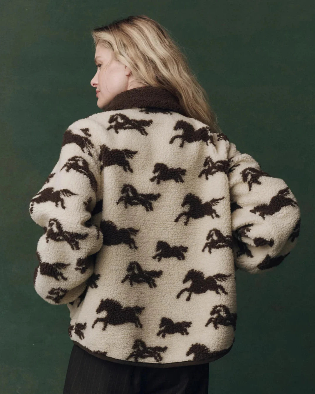 The Great. The Pasture Jacket in Cream with Hickory