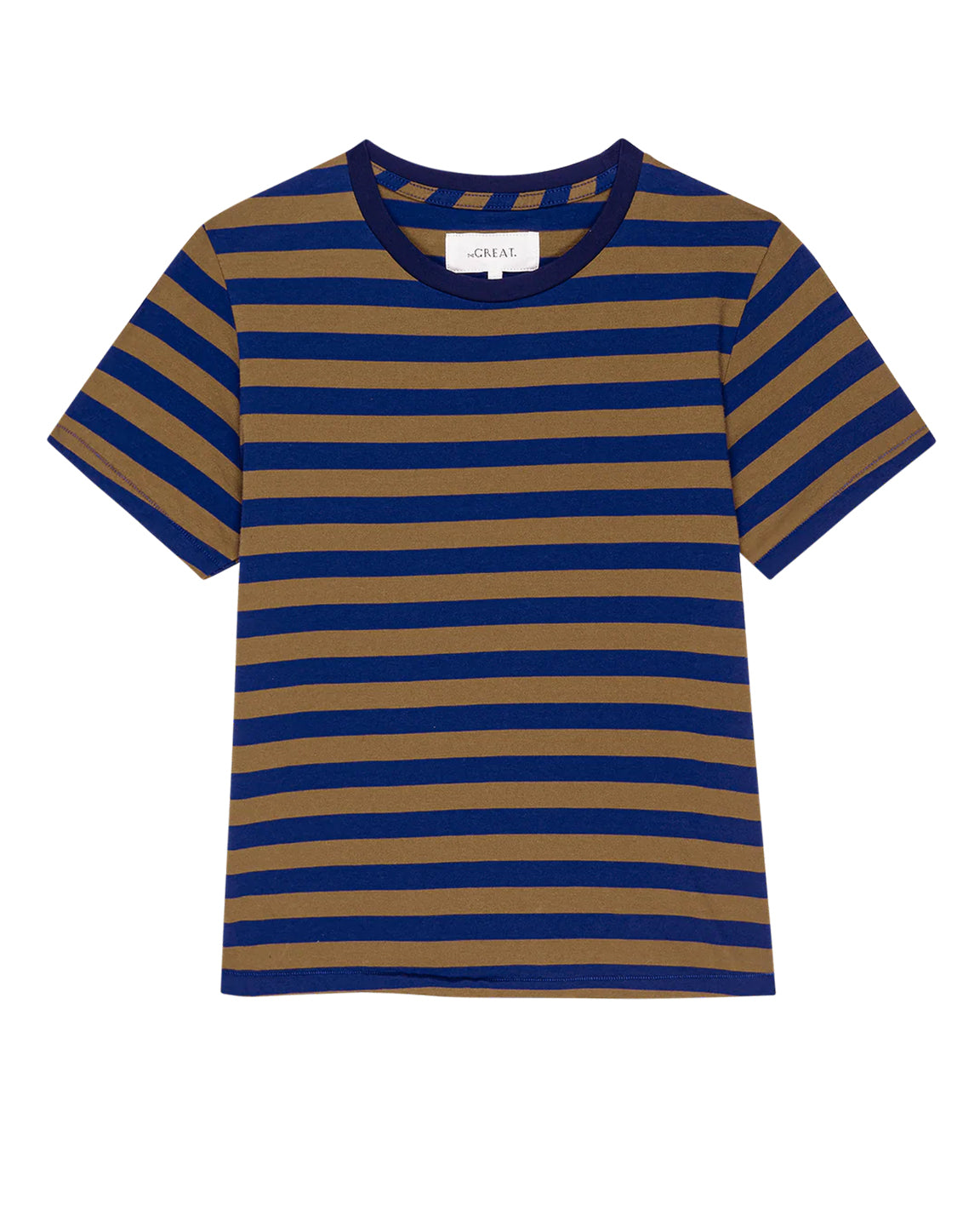 The Great. Little Tee in Capital Stripe