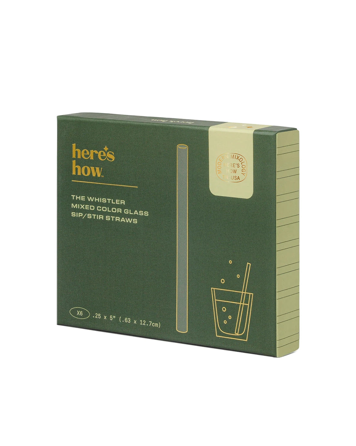 Here's How The Whistler Straw Colored Glass Set of 6