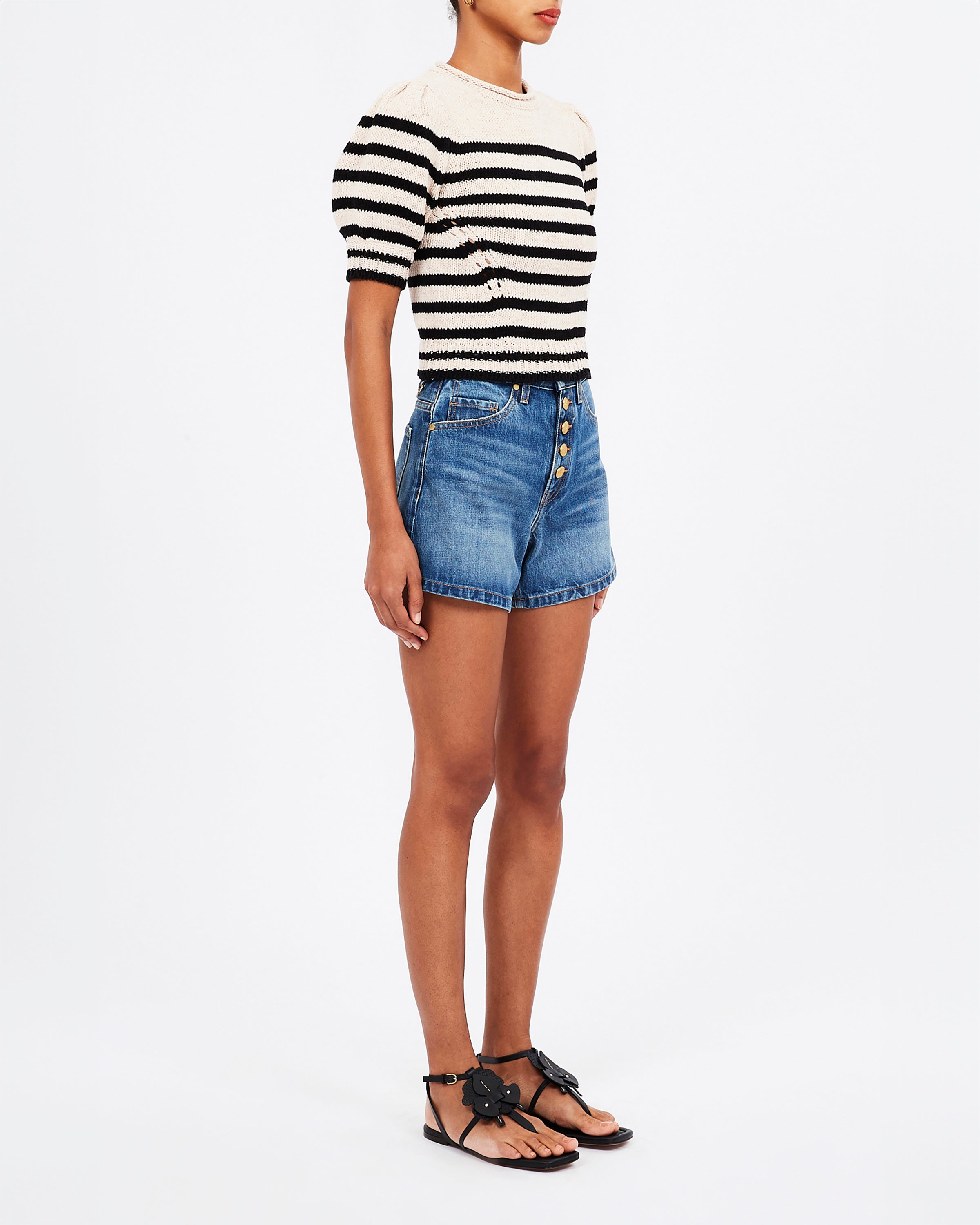 Ulla Johnson Pia Top in Sailor Stripe