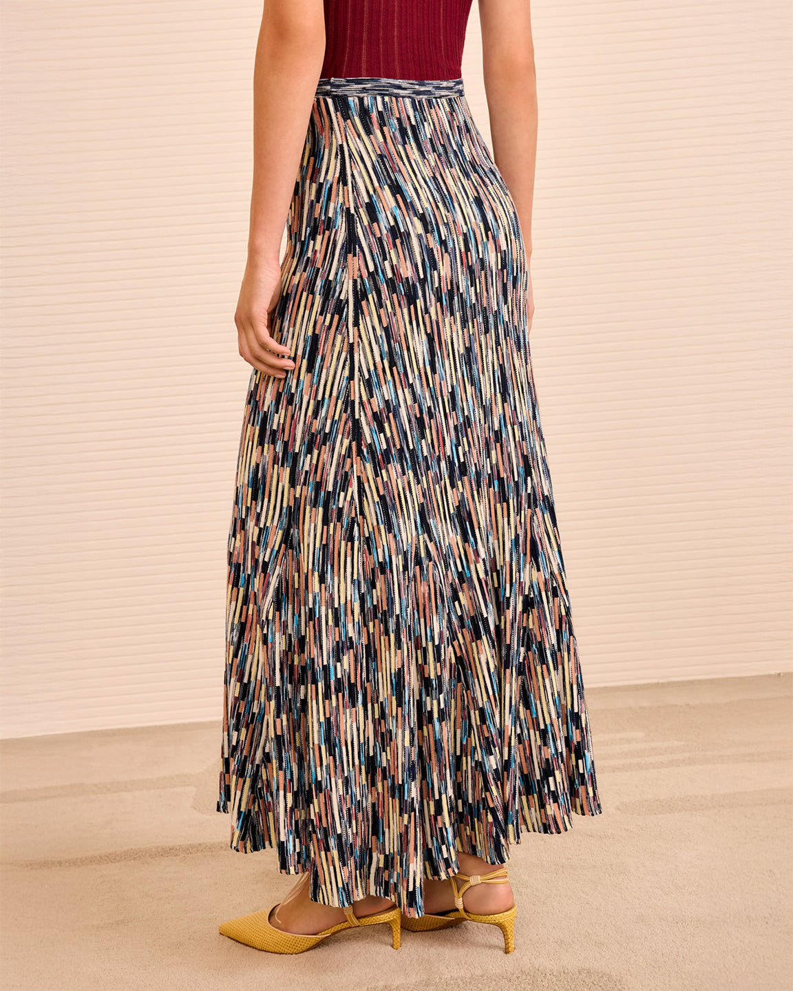 Ulla Johnson Marceline Multicolor Long Skirt in Oasis