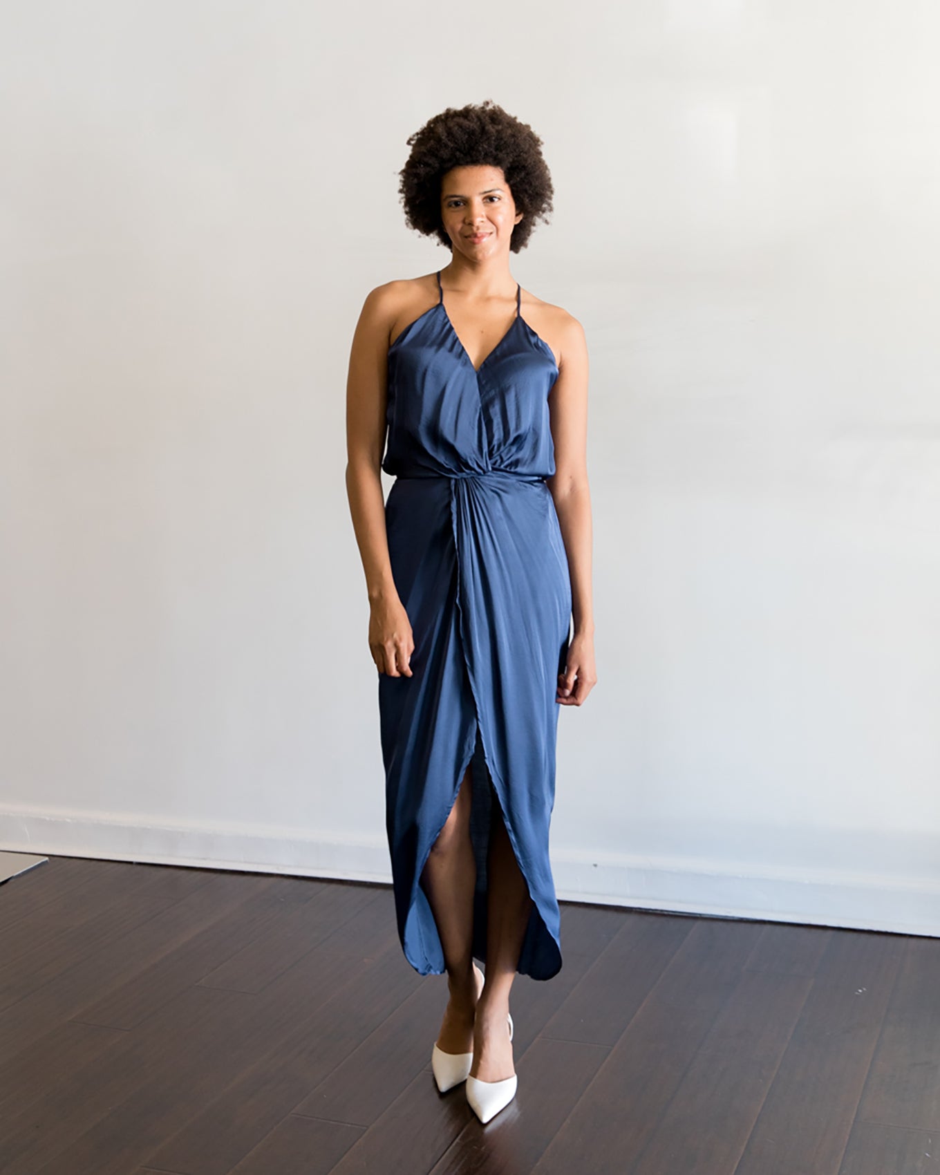 Young Fabulous & Broke Siren Slip Dress in Vintage Indigo | two birds