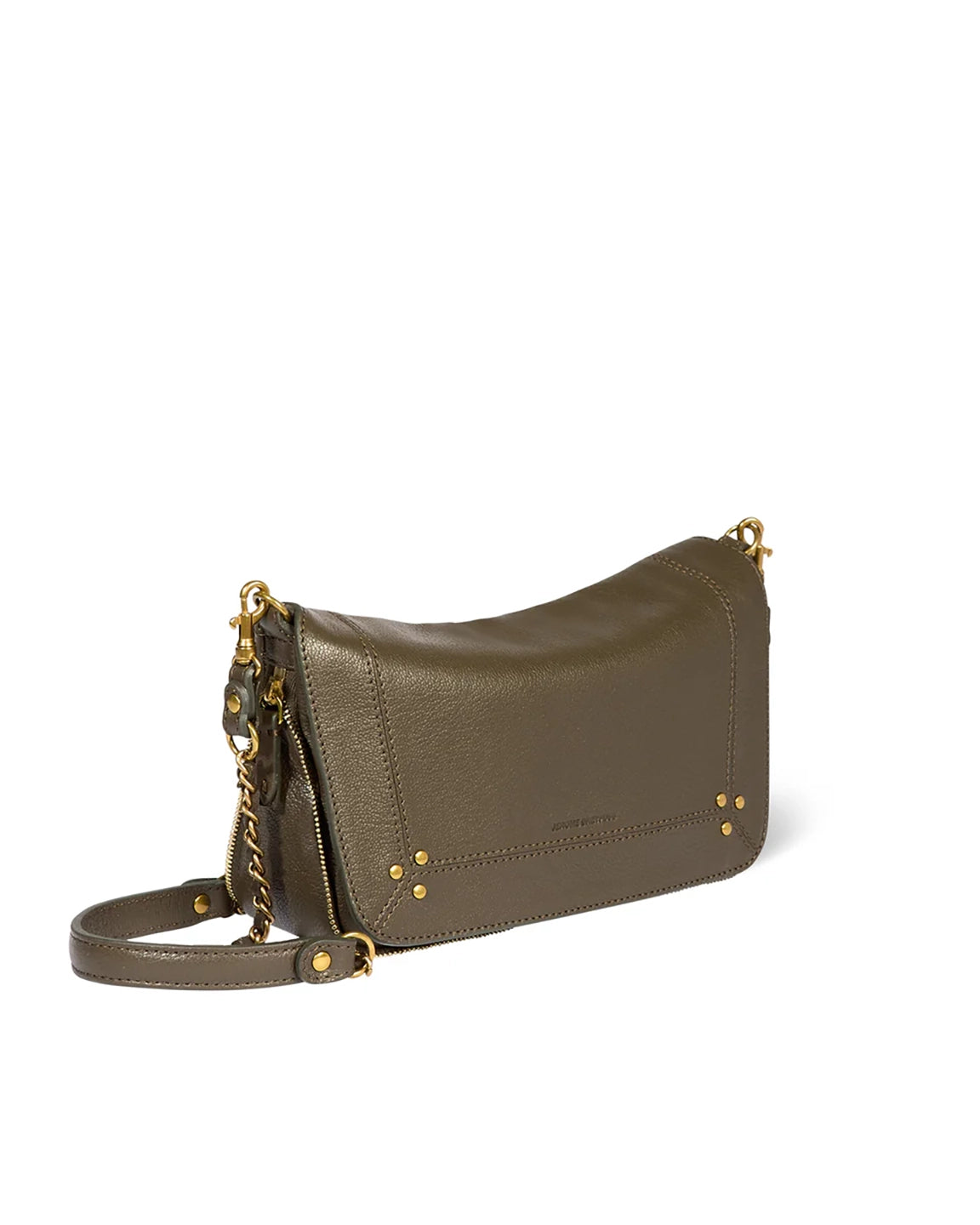 Jerome Dreyfuss Bobi S Bag in Kaki Goatskin