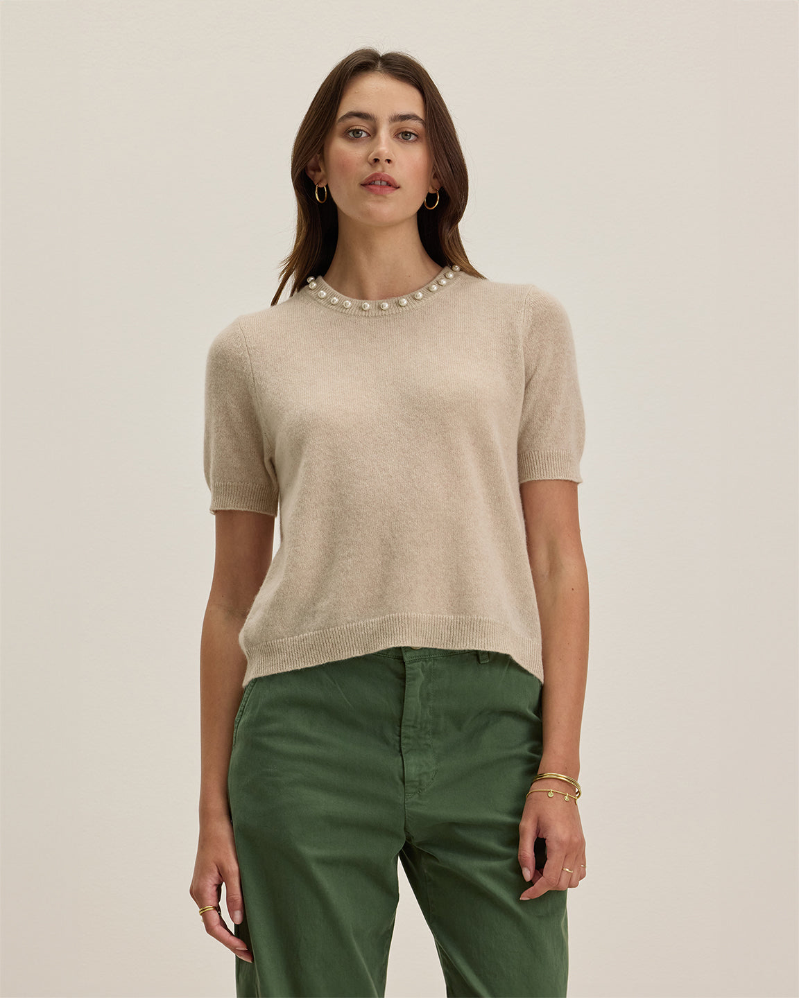 velvet by Graham and Spencer Yara Top in Wheat