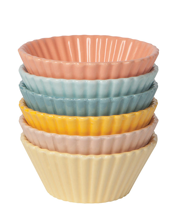 Danica Designs Cloud Stoneware Baking Cups- Set of 6