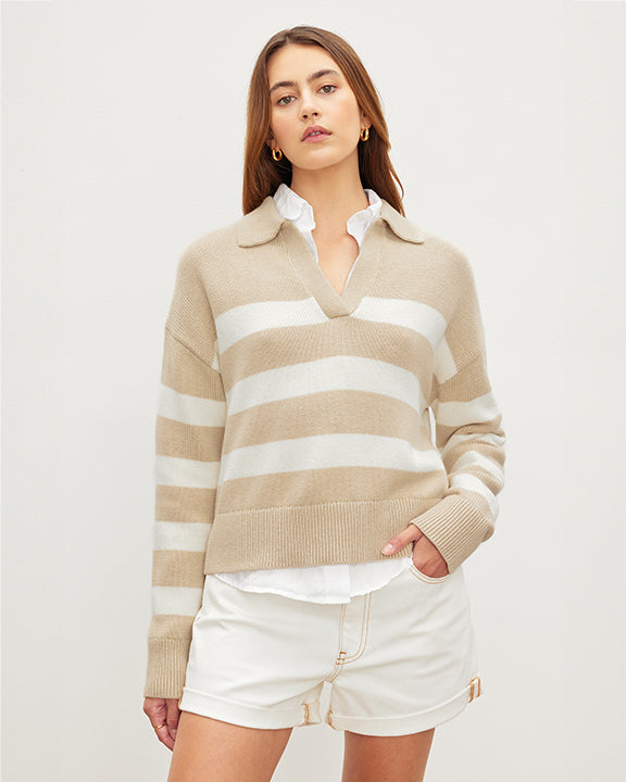 velvet by Graham and Spencer Lucie Sweater in Sable/Mink