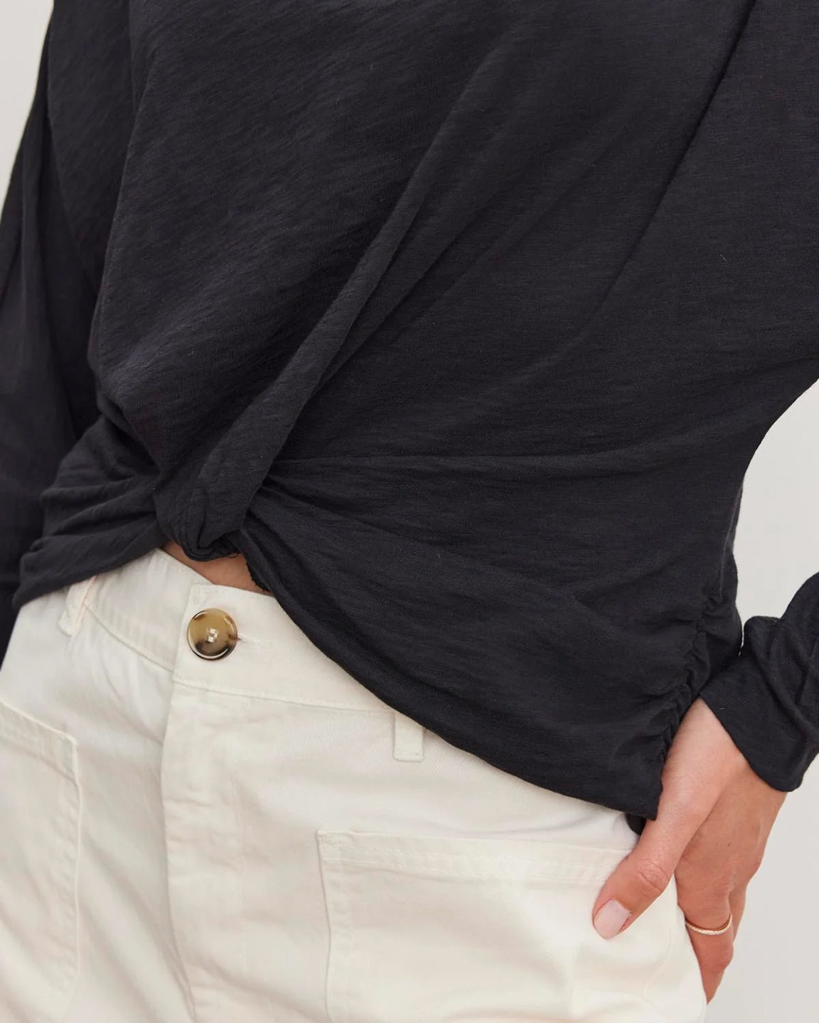 velvet by Graham and Spencer Hallie Top in Black