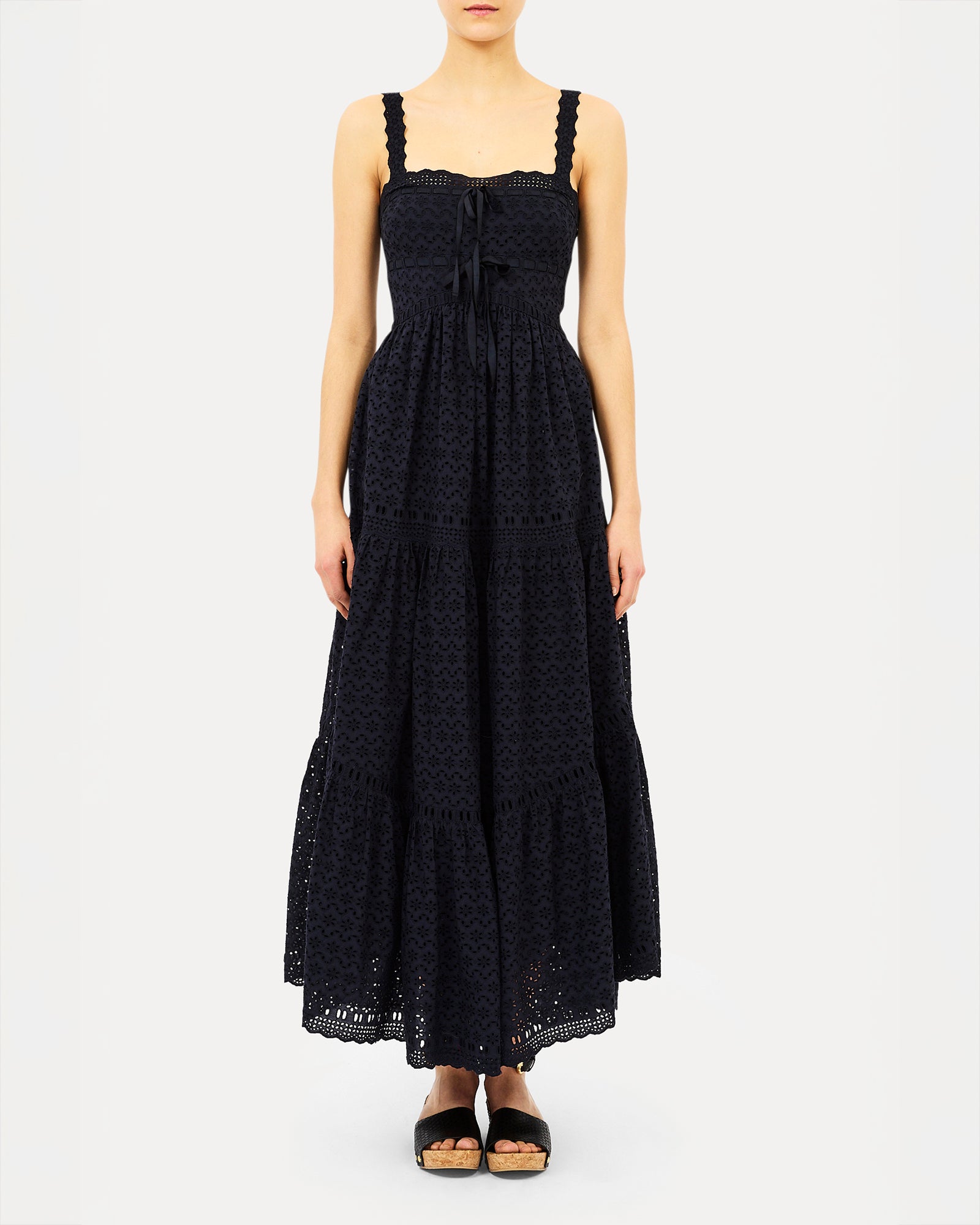 Ulla Johnson Constance Cotton Dress in Midnight
