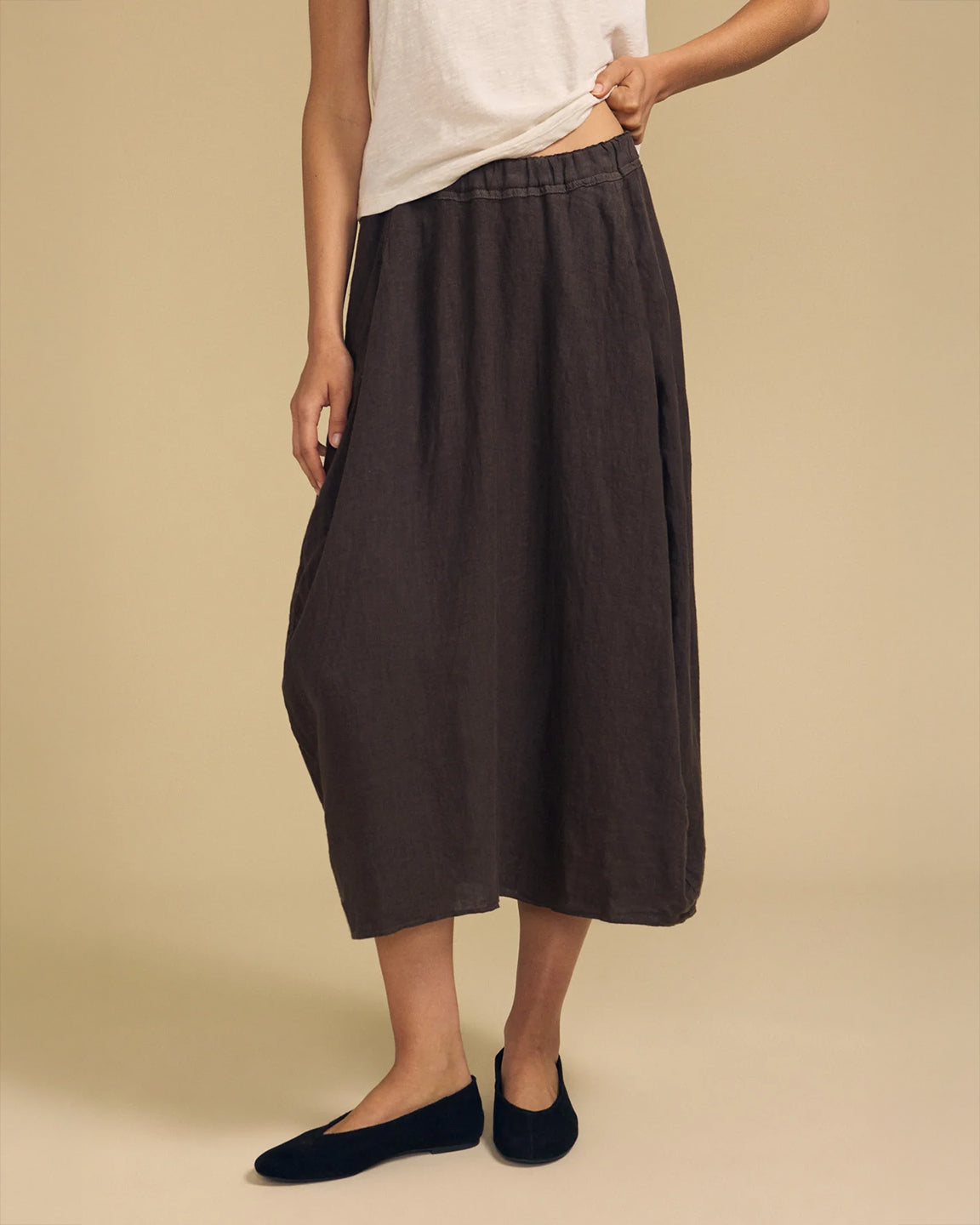 velvet by Graham & Spencer Fae Skirt in Mole